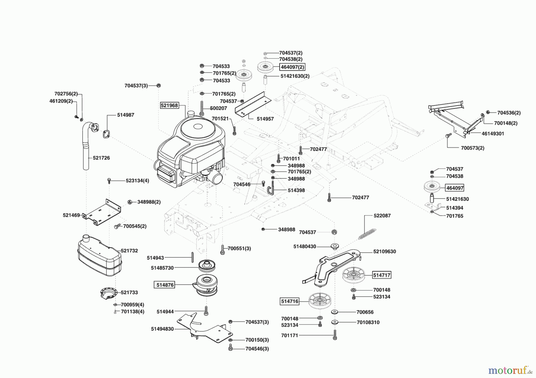 Concord Gartentechnik Rasentraktor T 18-102 HD Masport ab 10/2007 Seite 4