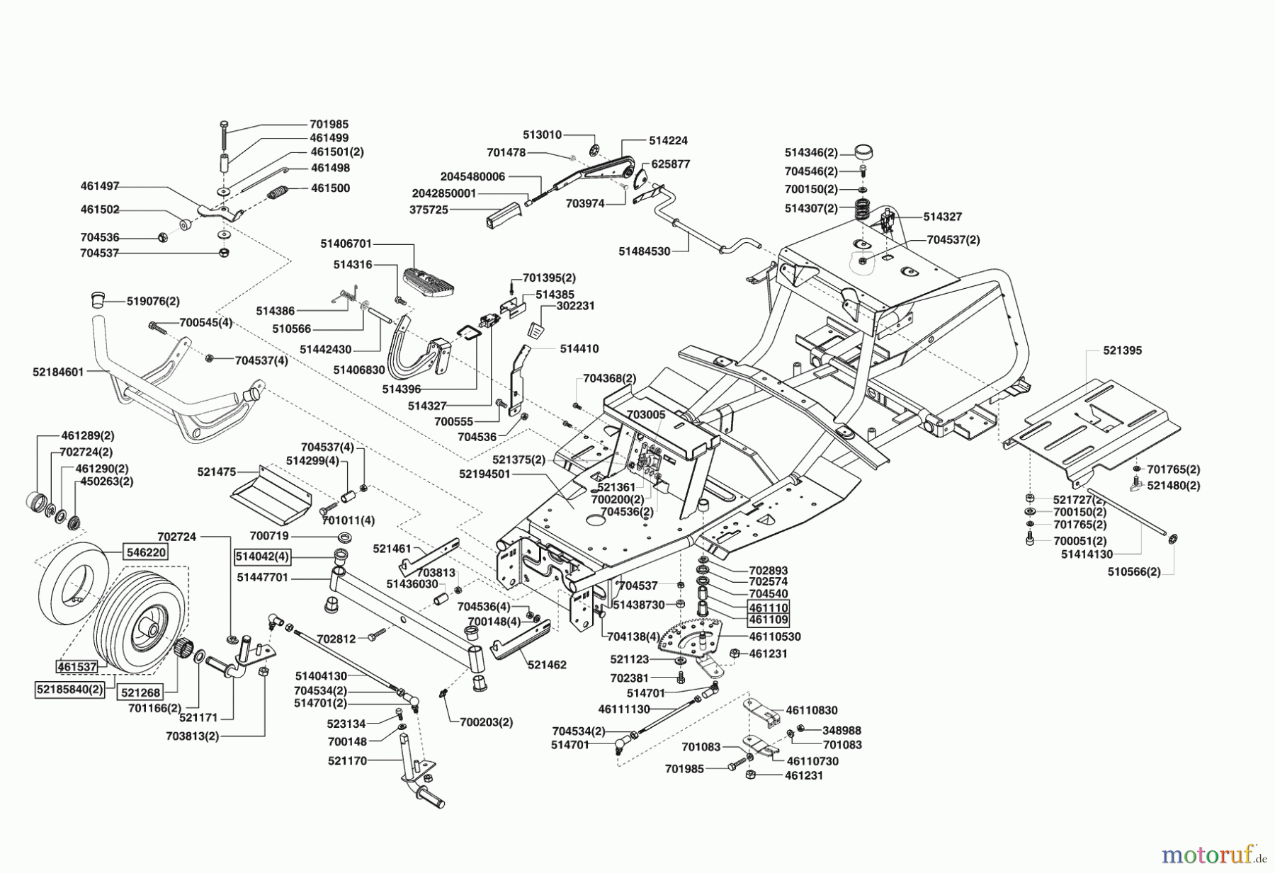 Powerline Gartentechnik Rasentraktor T18-102 HDS (AUSTRALIEN) 10/2007 - 11/2008 Seite 2