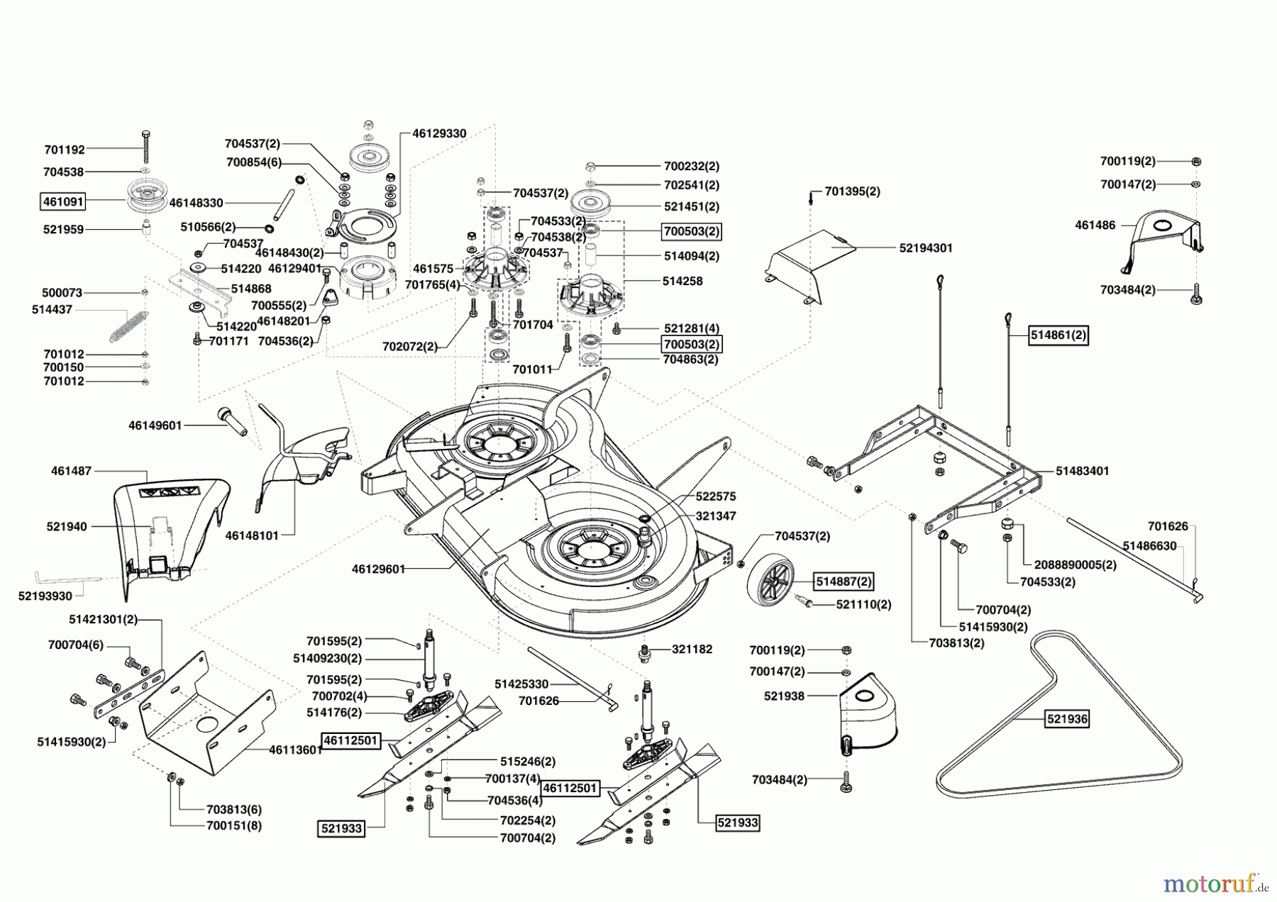 Powerline Gartentechnik Rasentraktor T18-102 HDS (AUSTRALIEN) 10/2007 - 11/2008 Seite 5