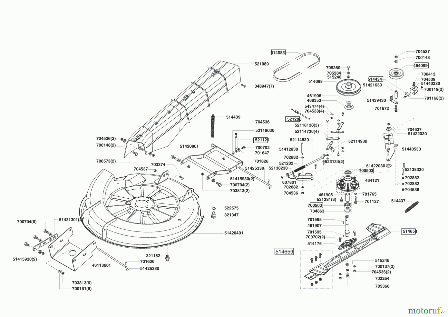  Powerline Gartentechnik Rasentraktor T 13-82 SP-H 10/2007 - 11/2008 Seite 5