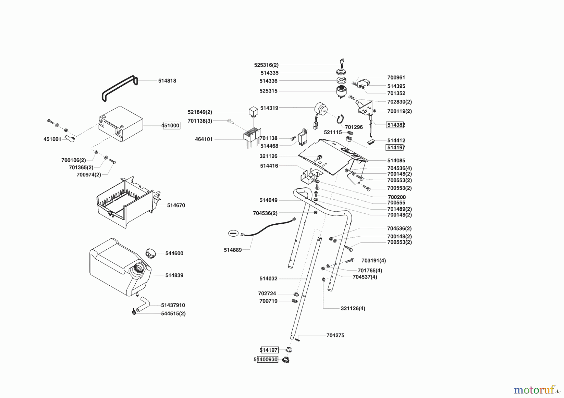  Powerline Gartentechnik Rasentraktor T 13-82 SP-H 10/2007 - 11/2008 Seite 6