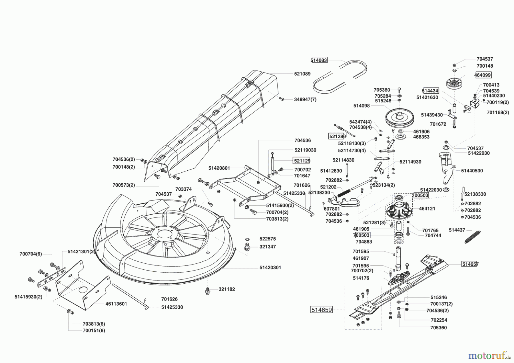 GardensBest Gartentechnik Rasentraktor T 12,5/74 10/2007 - 02/2009 Seite 5