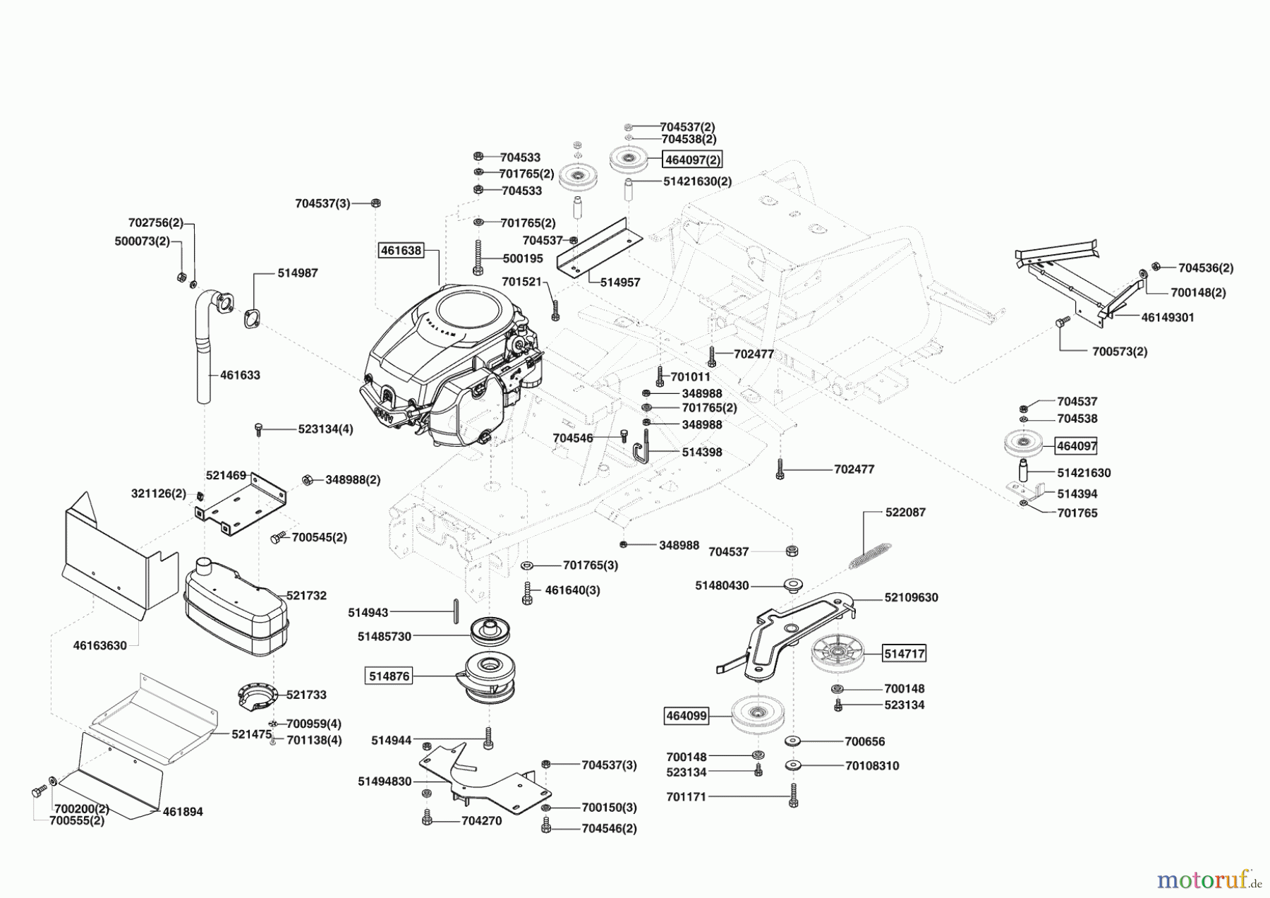 Powerline Gartentechnik Rasentraktor T 15-92 HD-K 10/2007 - 02/2009 Seite 4