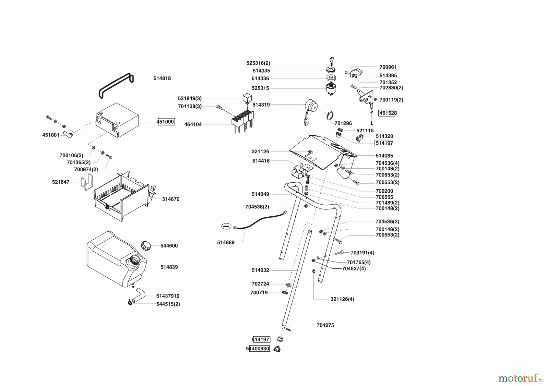  Powerline Gartentechnik Rasentraktor T 16-102 HDE-H 10/2007 - 02/2009 Seite 6