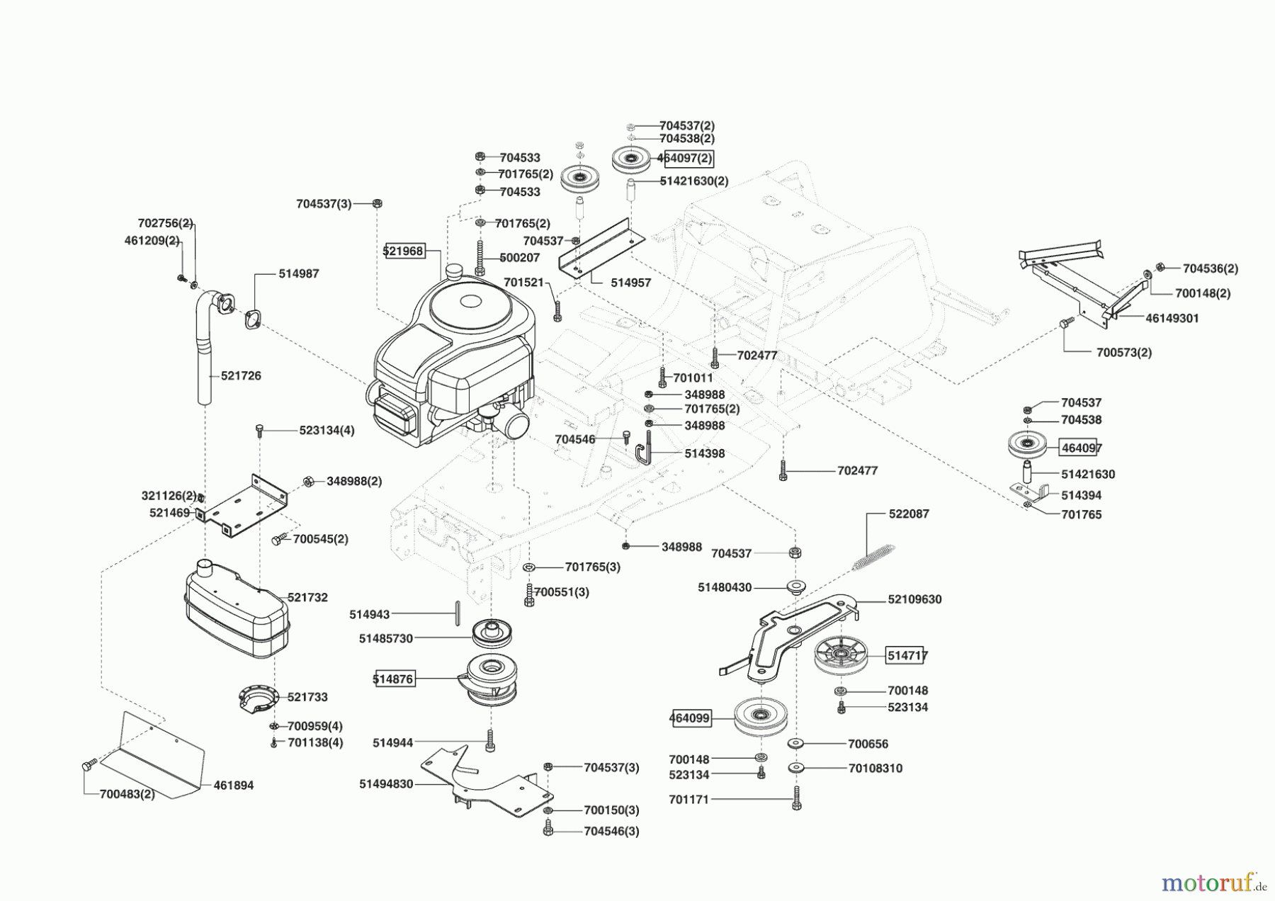 Powerline Gartentechnik Rasentraktor T 18-102 HD 10/2007 - 02/2009 Seite 4