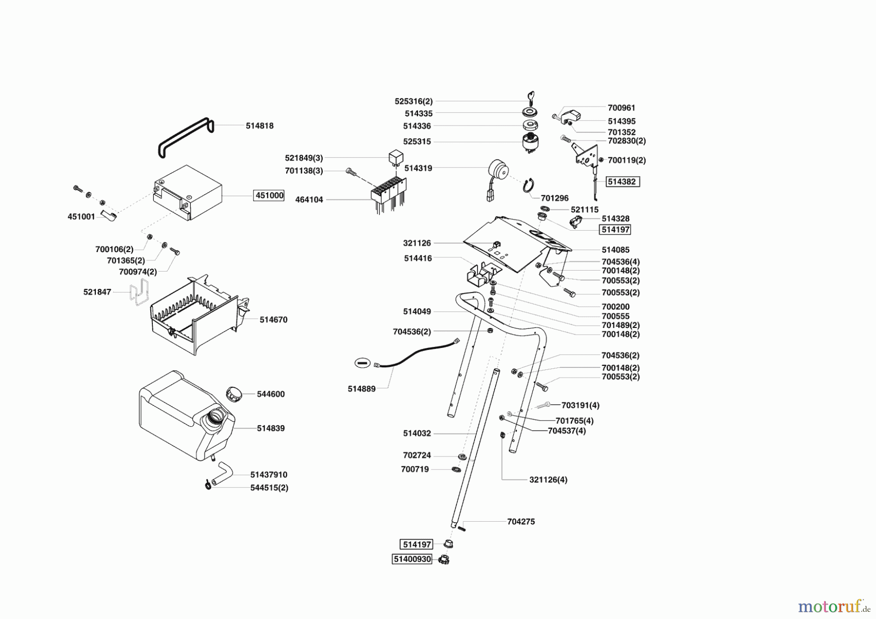 Powerline Gartentechnik Rasentraktor T 18-102 HDE 10/2007 - 11/2008 Seite 6