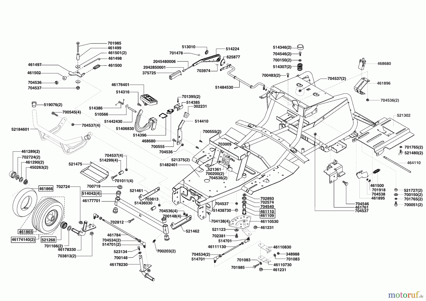 AL-KO Gartentechnik Rasentraktor OKAY MASTER CUT 102-07/175 H 10/2007 - 11/2008 Seite 2