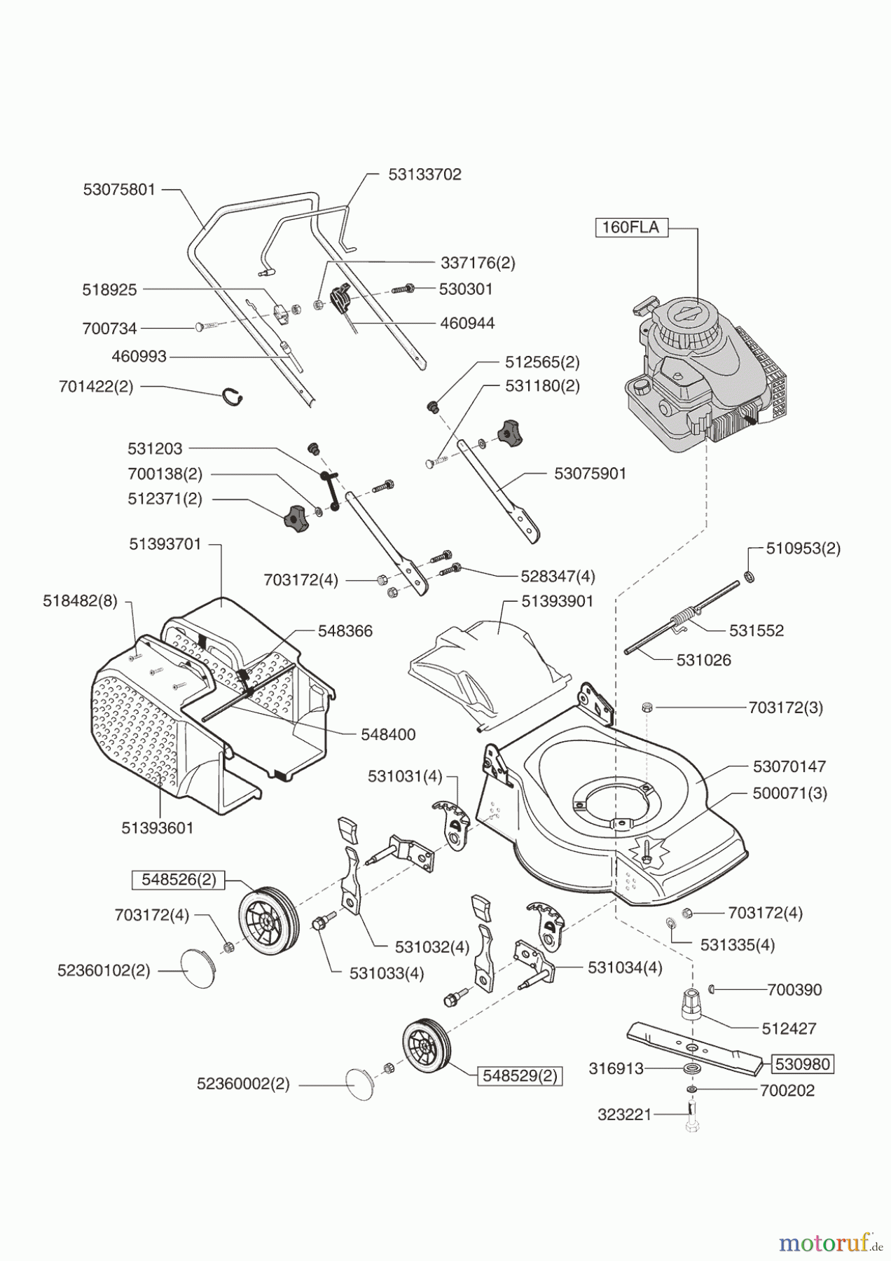  Greenstyler Gartentechnik Benzinrasenmäher 40 B 10/2007 - 05/2009 Seite 1