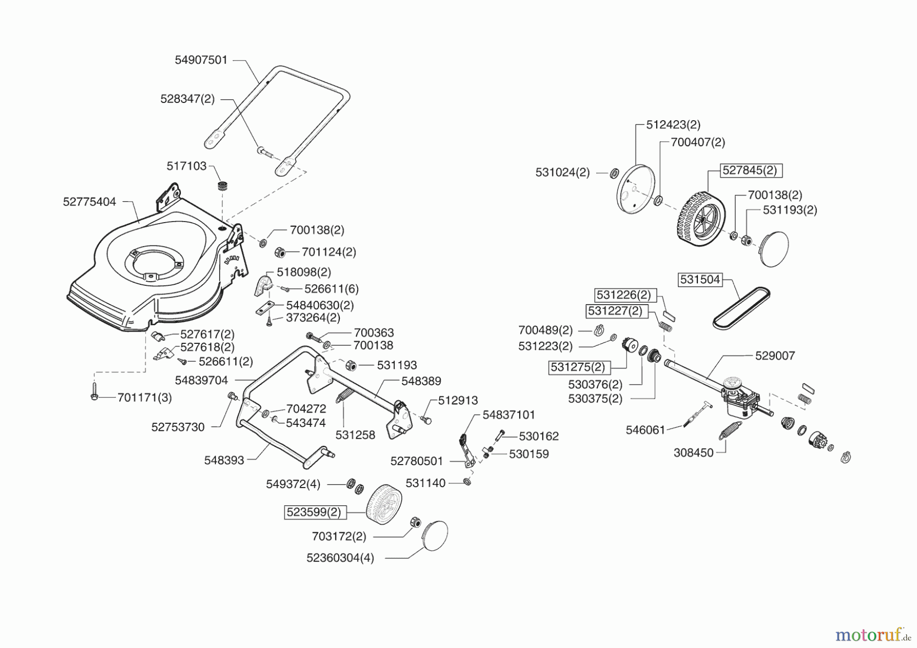 AL-KO Gartentechnik Benzinrasenmäher Plus 3 R 12/2007 - 07/2008 Seite 2