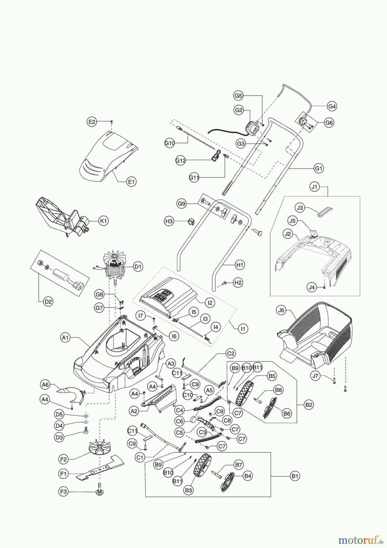  Migros Gartentechnik Elektrorasenmäher EH 40 PROFI LINE  01/2008 Seite 1