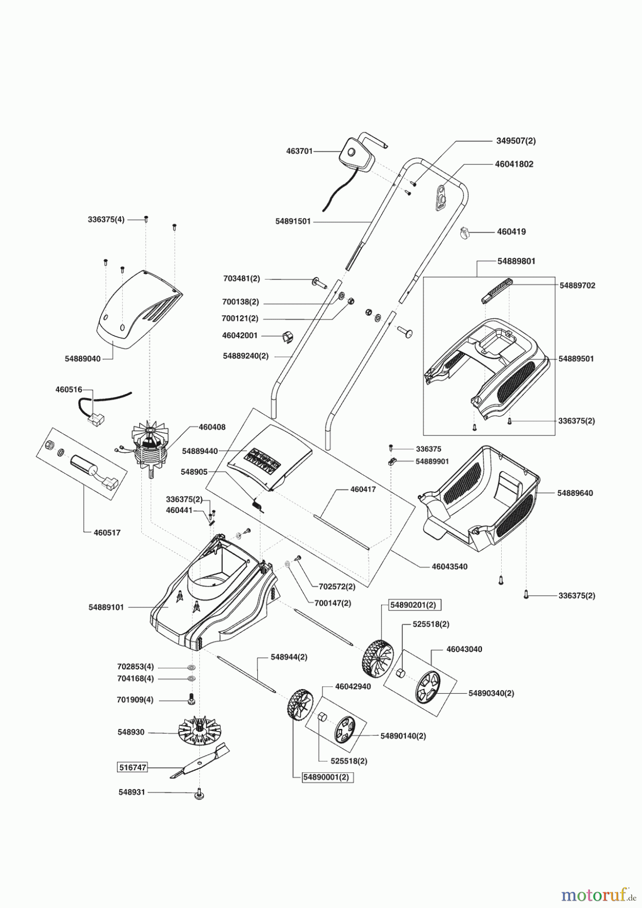 AL-KO Gartentechnik Elektrorasenmäher CLASSIC 3.2 E / 900 W (UK) Seite 1