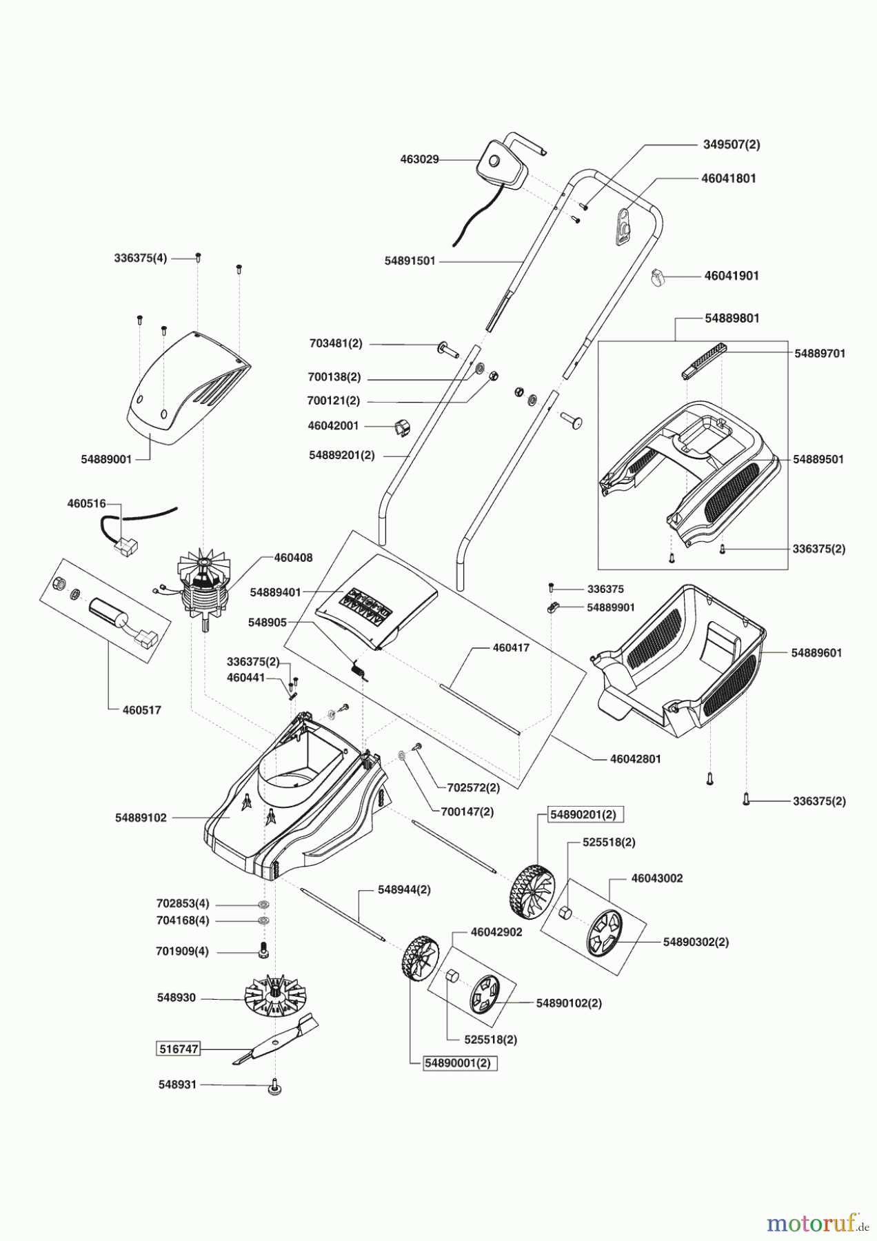  Uniropa Gartentechnik Elektrorasenmäher 32 E Seite 1