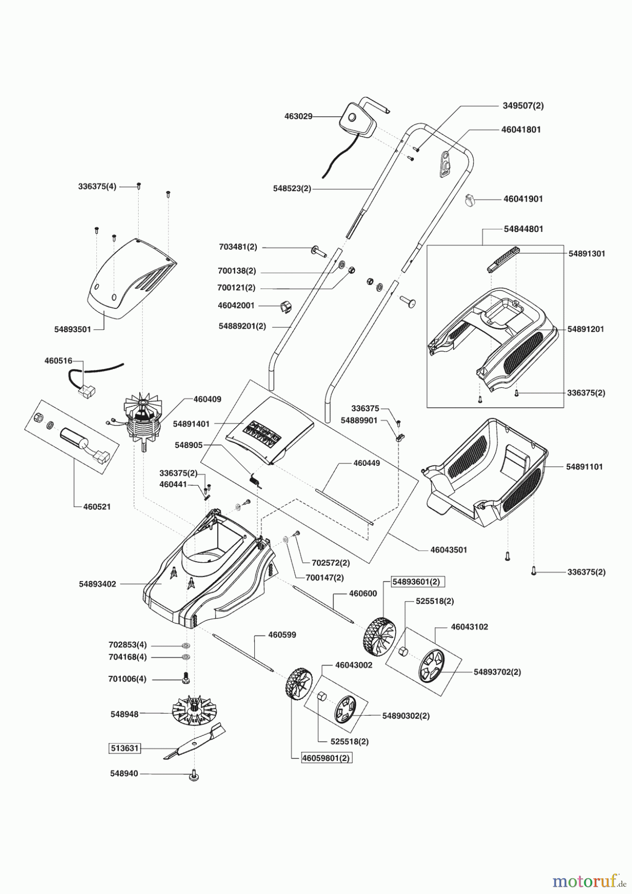 Uniropa Gartentechnik Elektrorasenmäher 38 E Seite 1