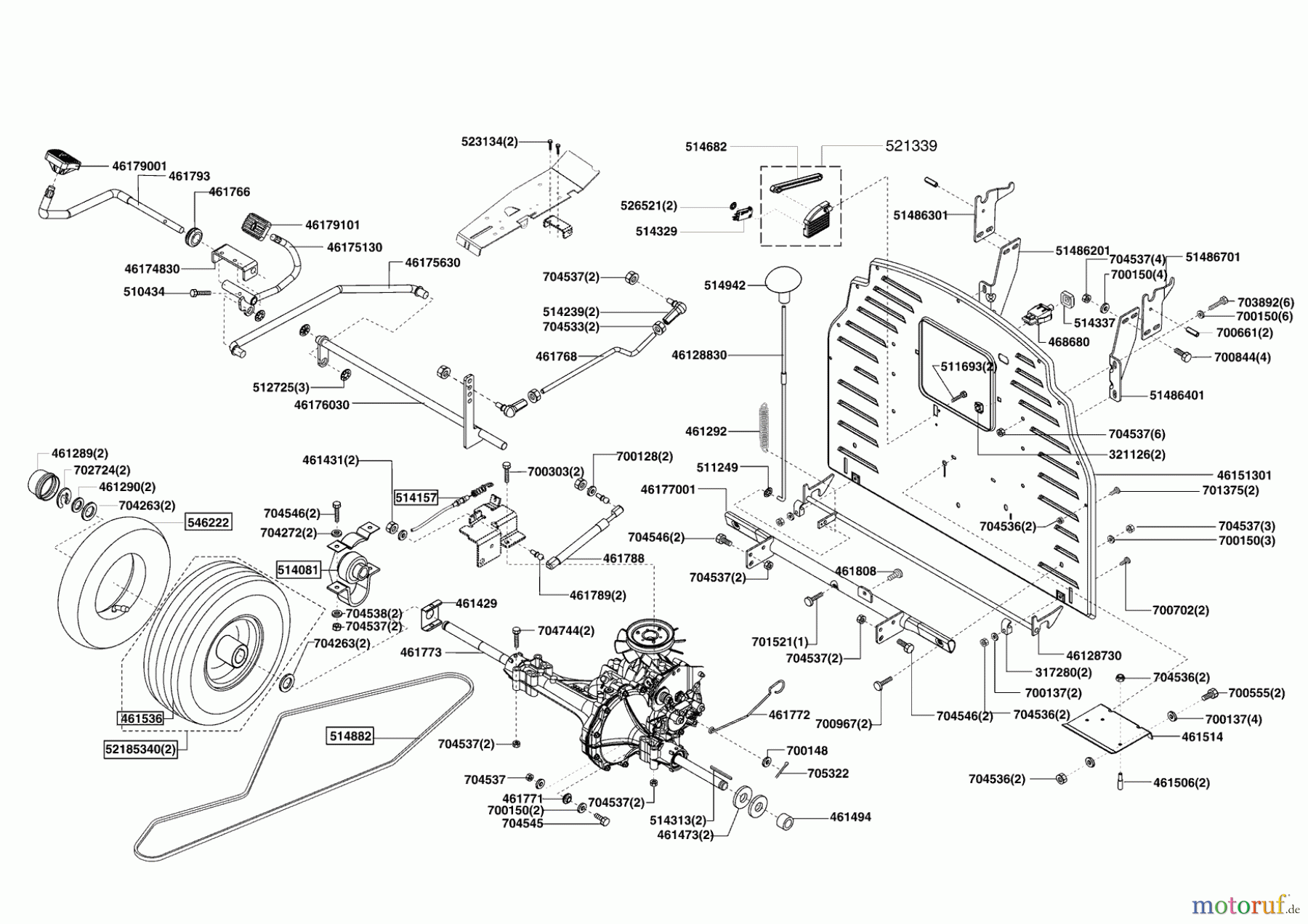  Powerline Gartentechnik Rasentraktor T 20-102 HD 02/2008 - 11/2008 Seite 3