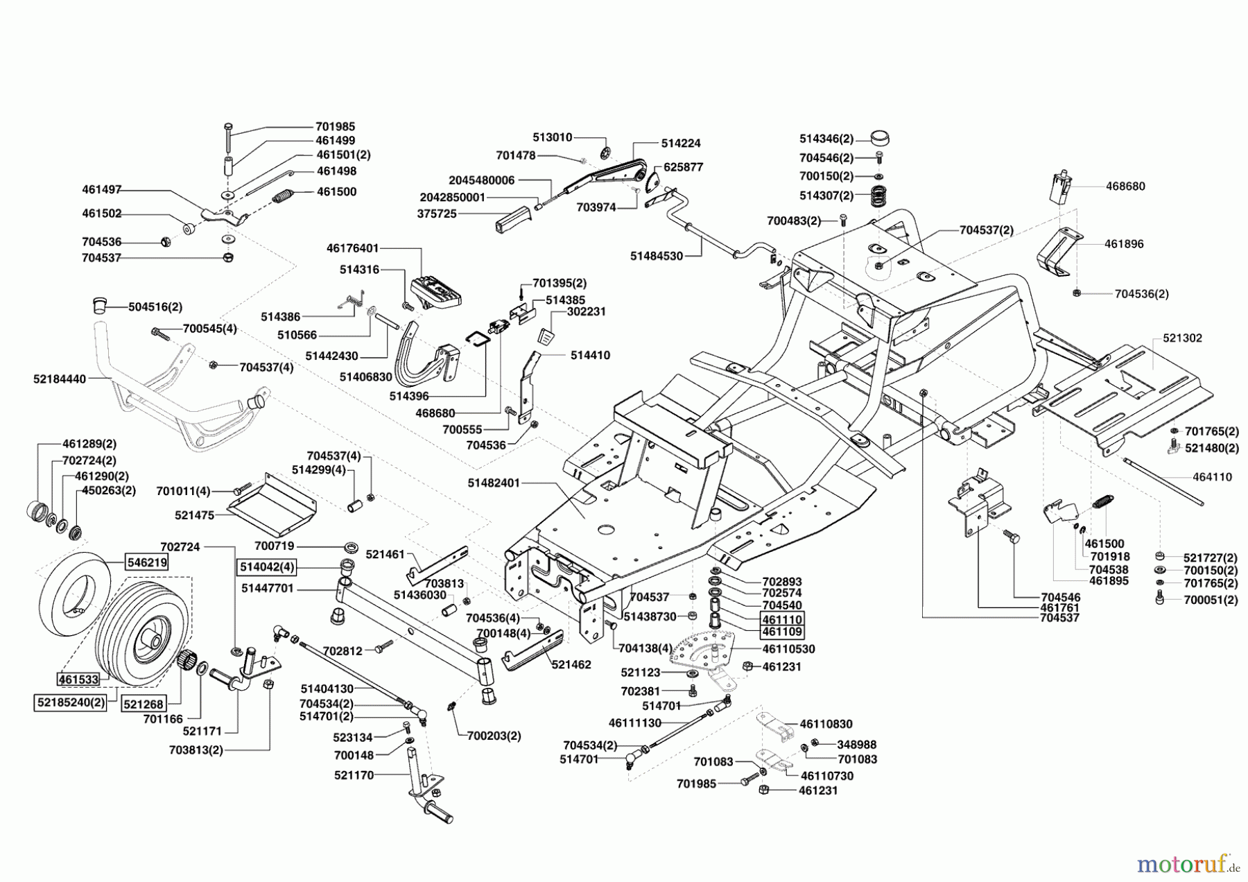 AL-KO Gartentechnik Rasentraktor COMFORT T16-92 HD-H ab 09/2008 Seite 2