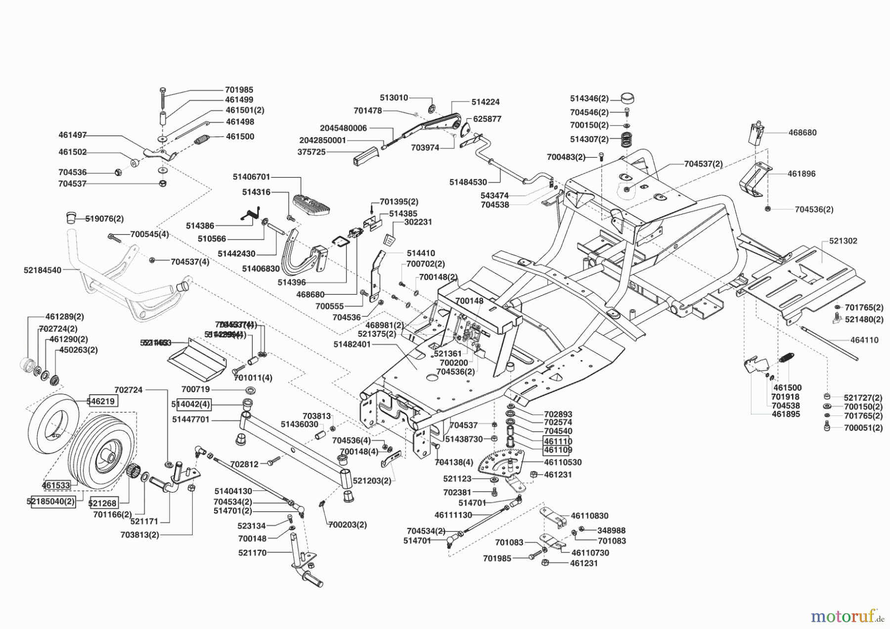 AL-KO Gartentechnik Rasentraktor COMFORT T 950 09/2008 - 02/2009 Seite 2