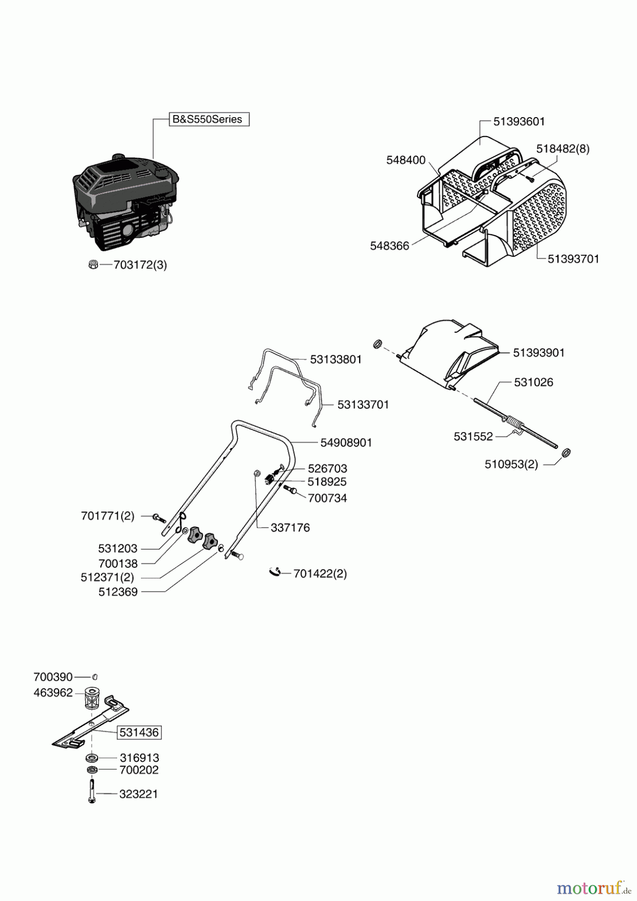 GARDENLINE Gartentechnik Benzinrasenmäher 47 BP (HOFER) Seite 1