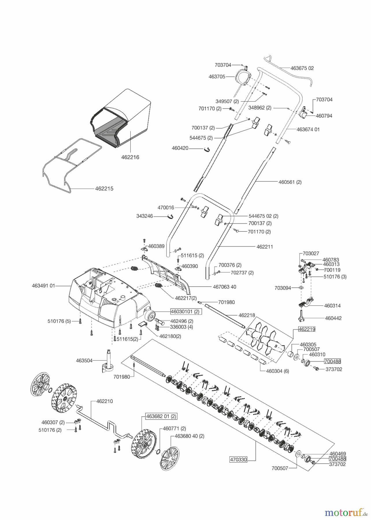 AL-KO Gartentechnik Vertikutierer COMFORT 38 VLB COMBI-CARE ab 11/2008 Seite 1