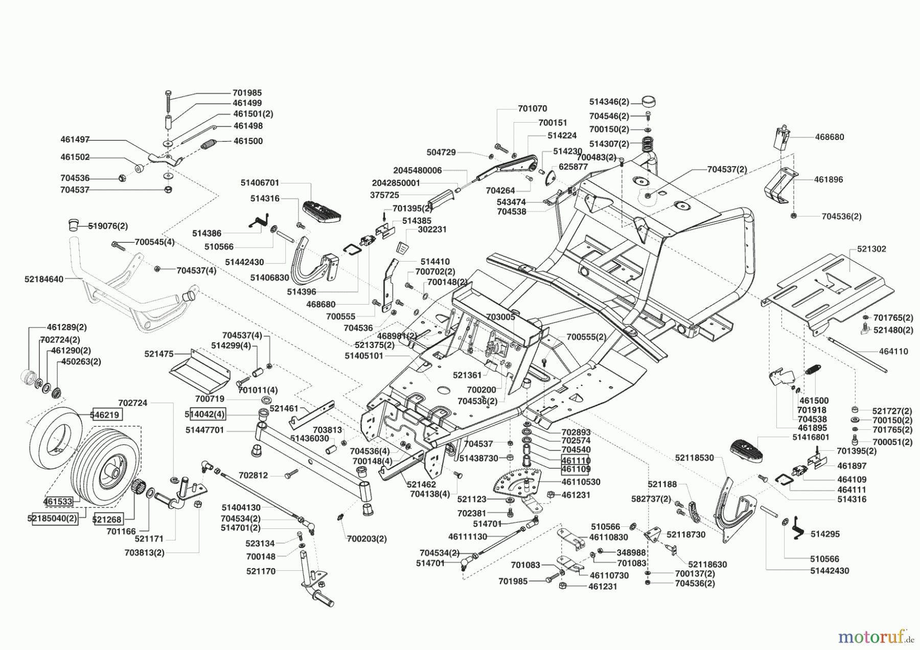  Powerline Gartentechnik Rasentraktor T 13-82 SP-H 11/2008 - 02/2009 Seite 2