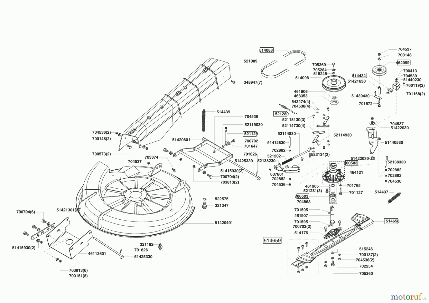  Powerline Gartentechnik Rasentraktor T 13-82 SP-H 11/2008 - 02/2009 Seite 4