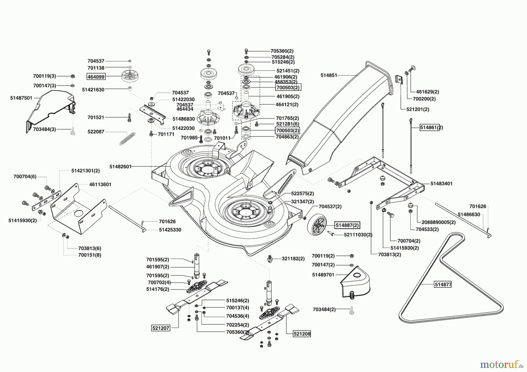 Powerline Gartentechnik Rasentraktor T 20-102 HD 11/2008 - 02/2009 Seite 5