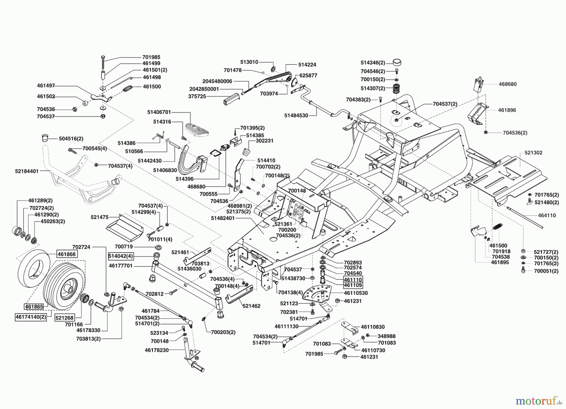  Sigma Gartentechnik Rasentraktor T 13/92 SG 11/2008 - 02/2009 Seite 2