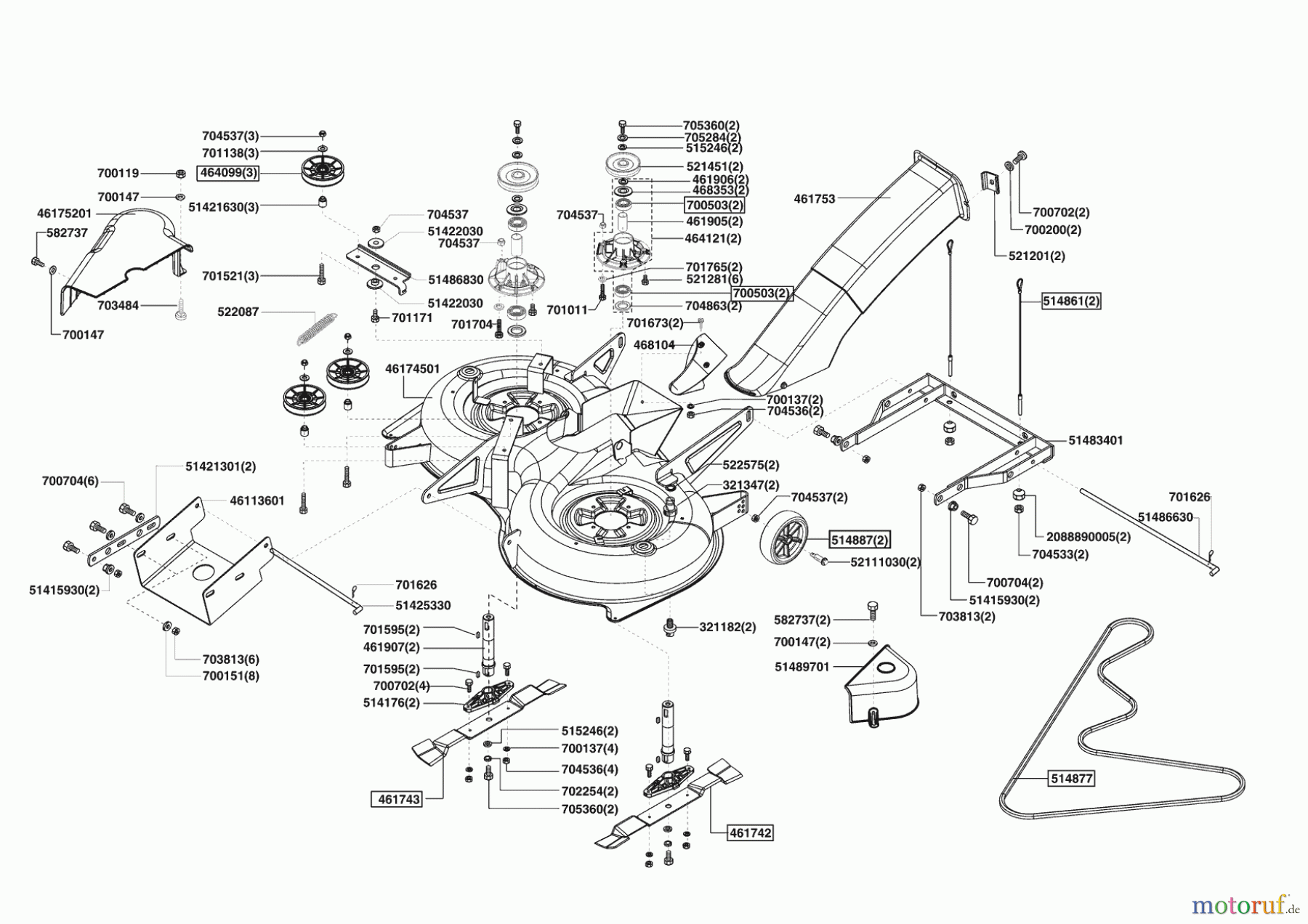  Sigma Gartentechnik Rasentraktor T 13/92 SG 11/2008 - 02/2009 Seite 5