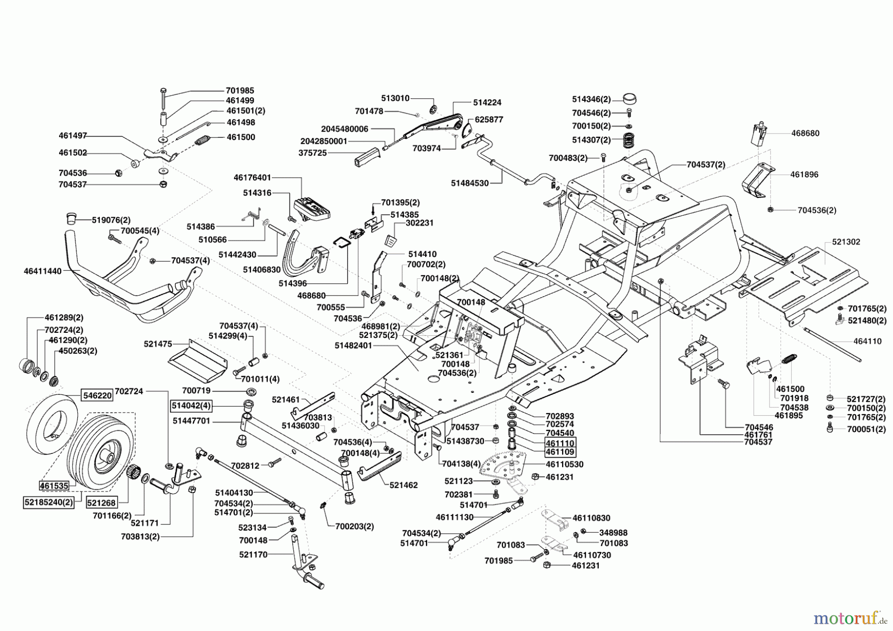  Powerline Gartentechnik Rasentraktor T18-102 HD 11/2008 - 02/2009 Seite 2