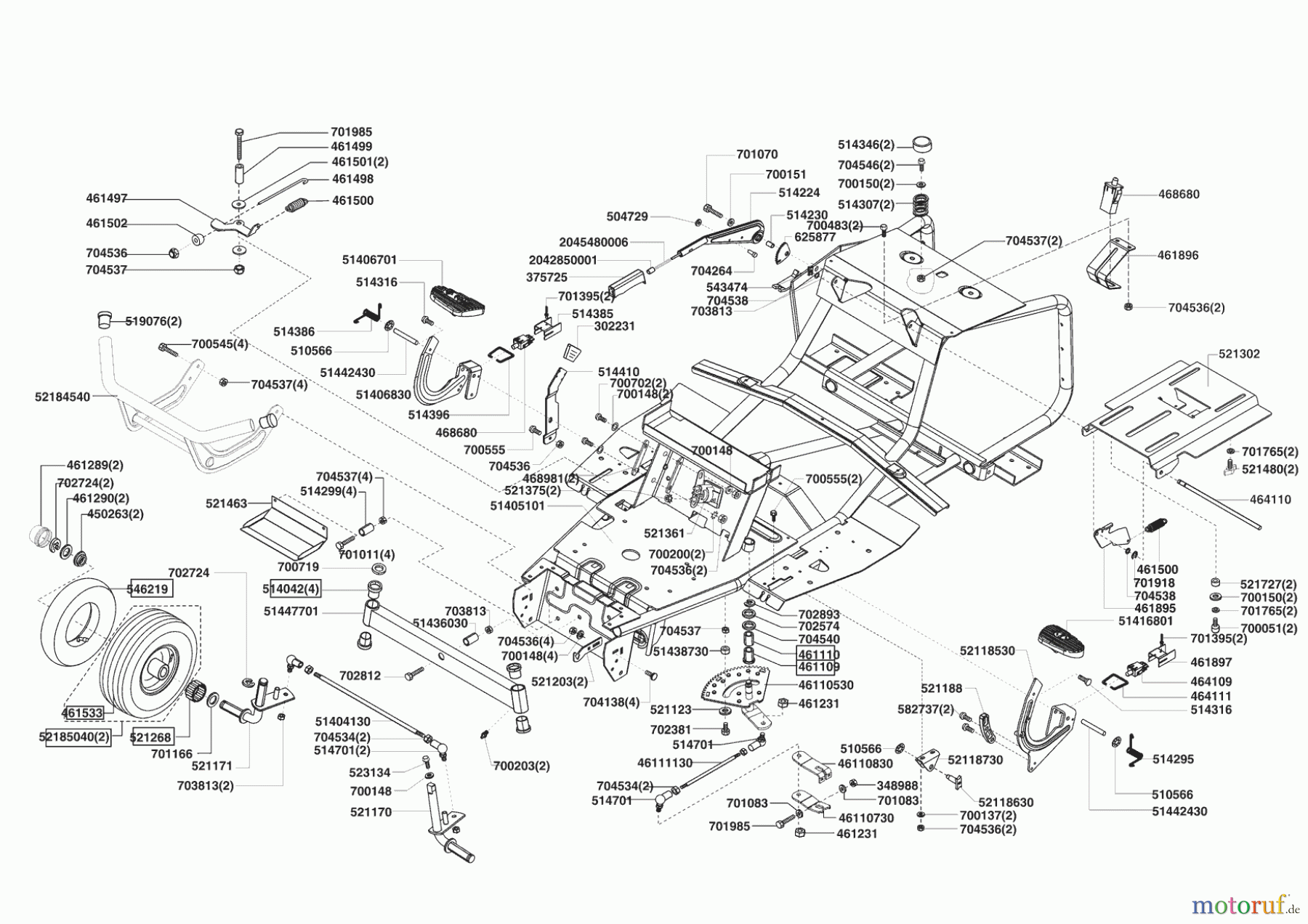  AL-KO Gartentechnik Rasentraktor Comfort T750 11/2008 - 02/2009 Seite 2