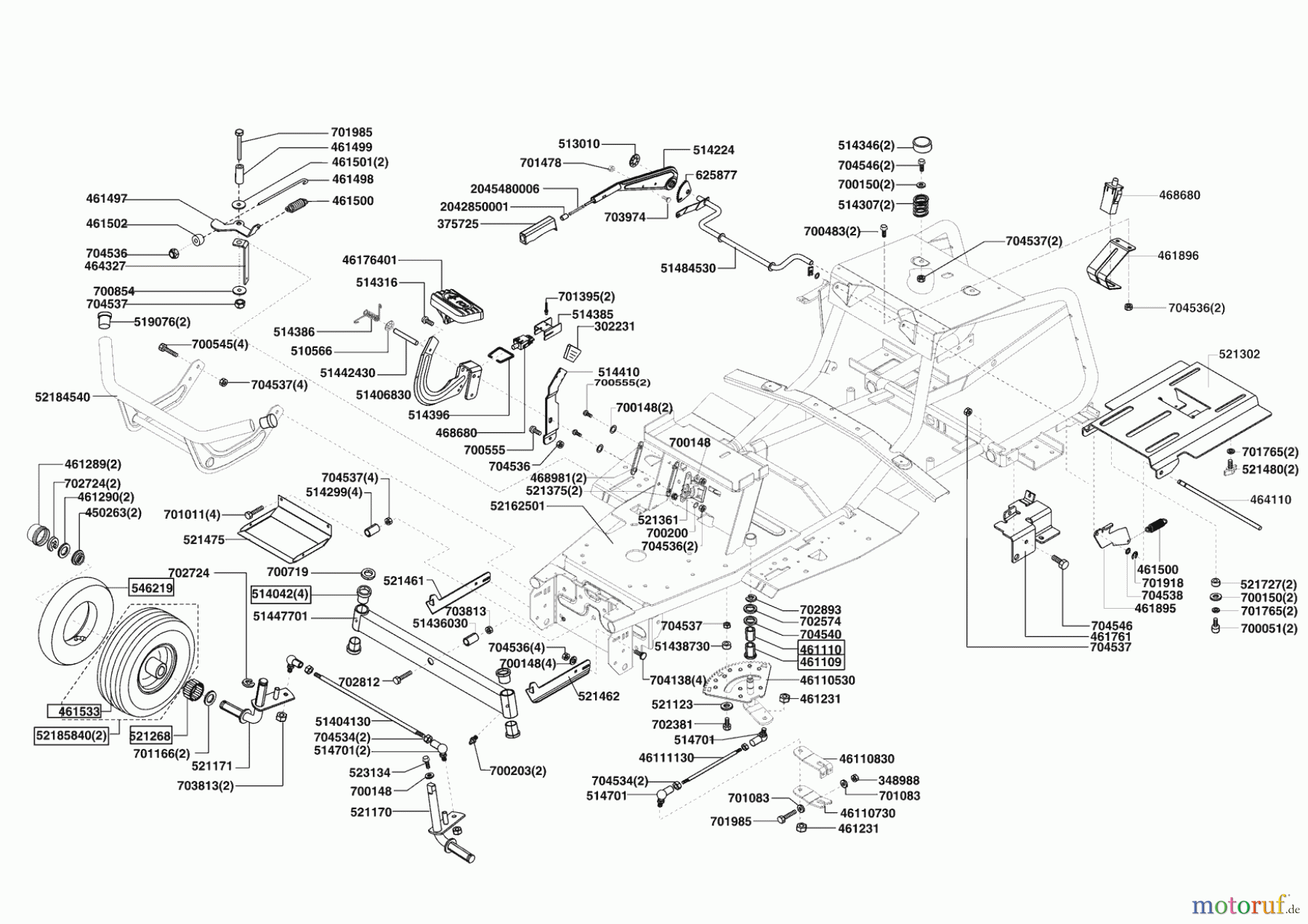  AL-KO Gartentechnik Rasentraktor T15-102 SPH-E 11/2008 - 03/2009 Seite 2