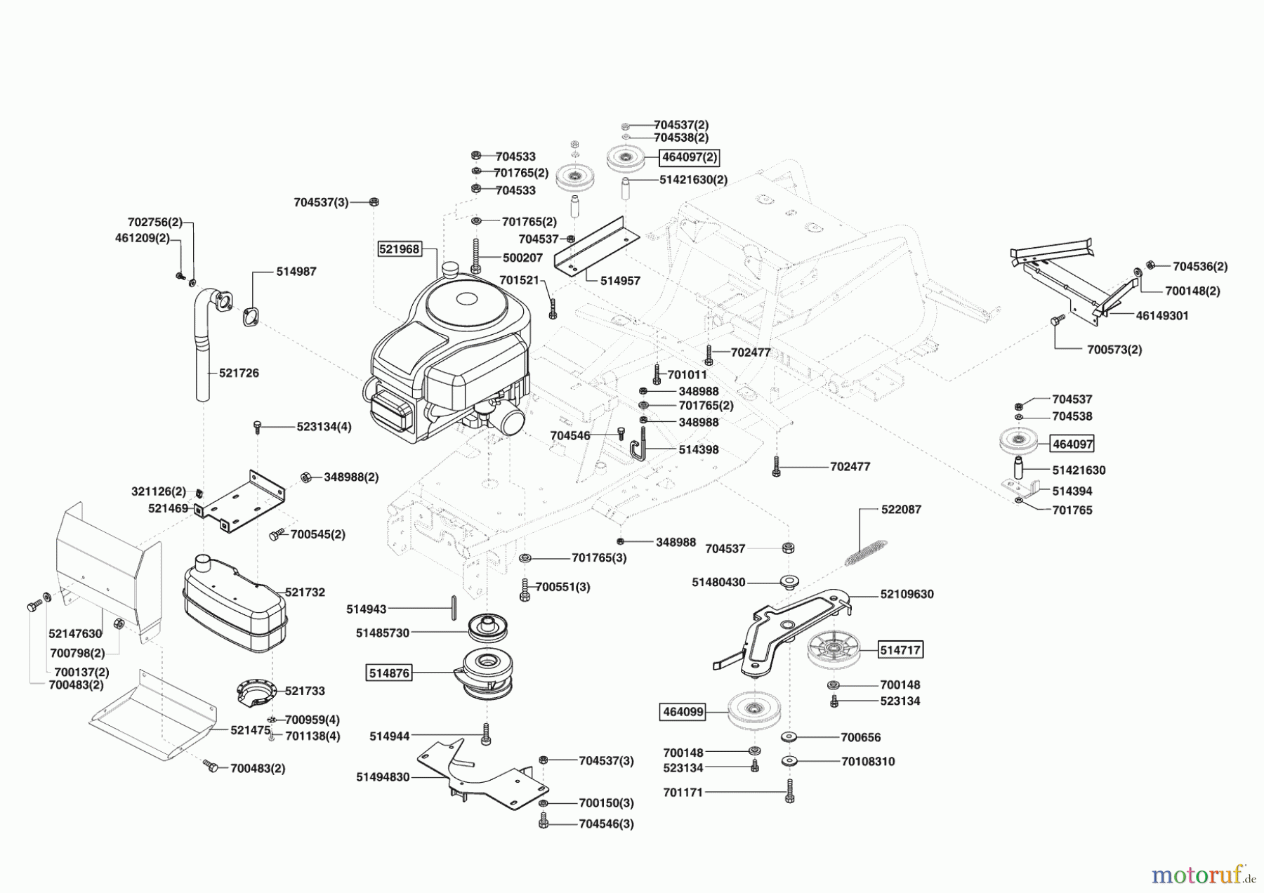 Powerline Gartentechnik Rasentraktor T16-102 SP-H 11/2008 - 03/2009 Seite 4