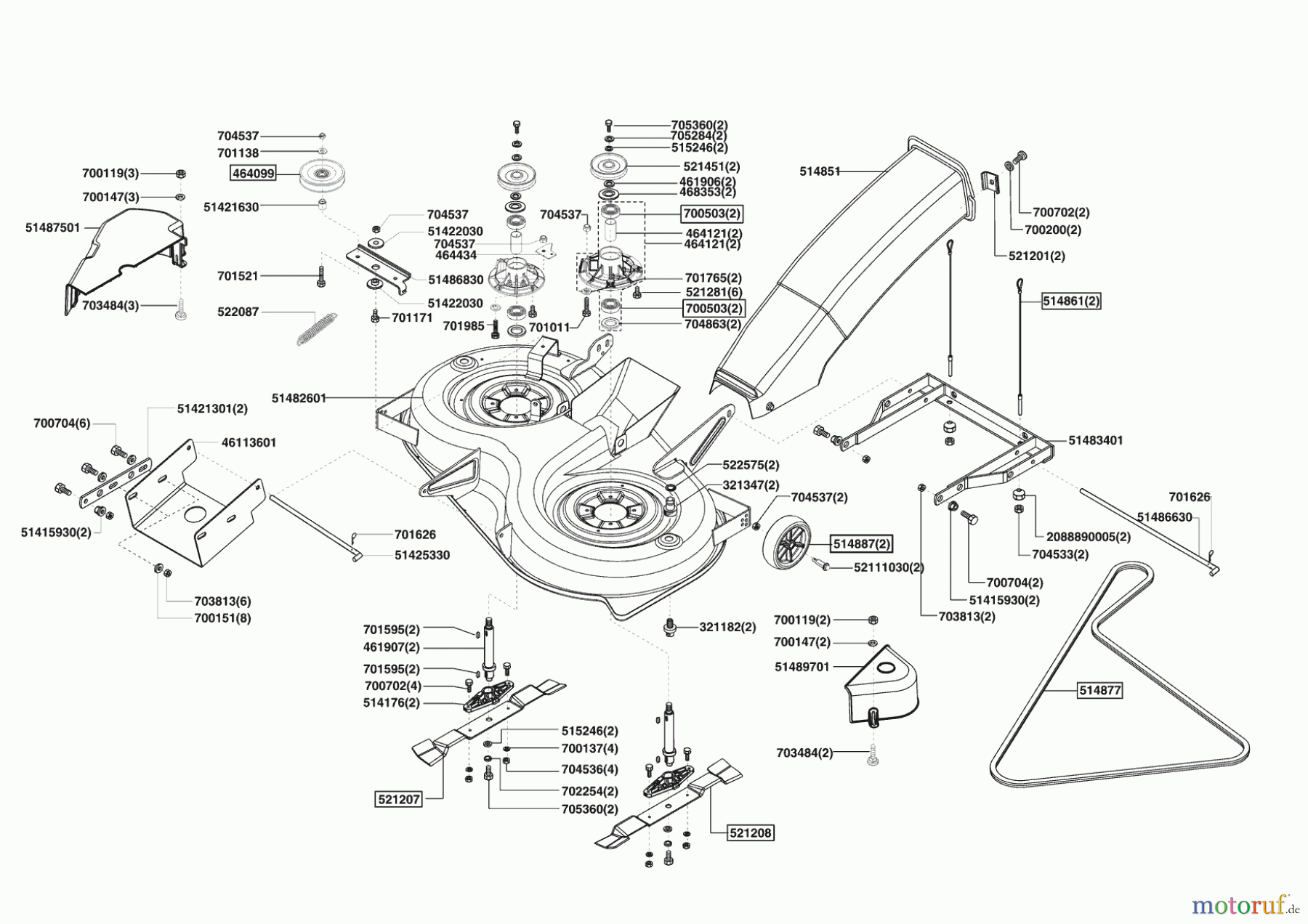  AL-KO Gartentechnik Rasentraktor COMFORT T1500 HD 11/2008 - 03/2009 Seite 5