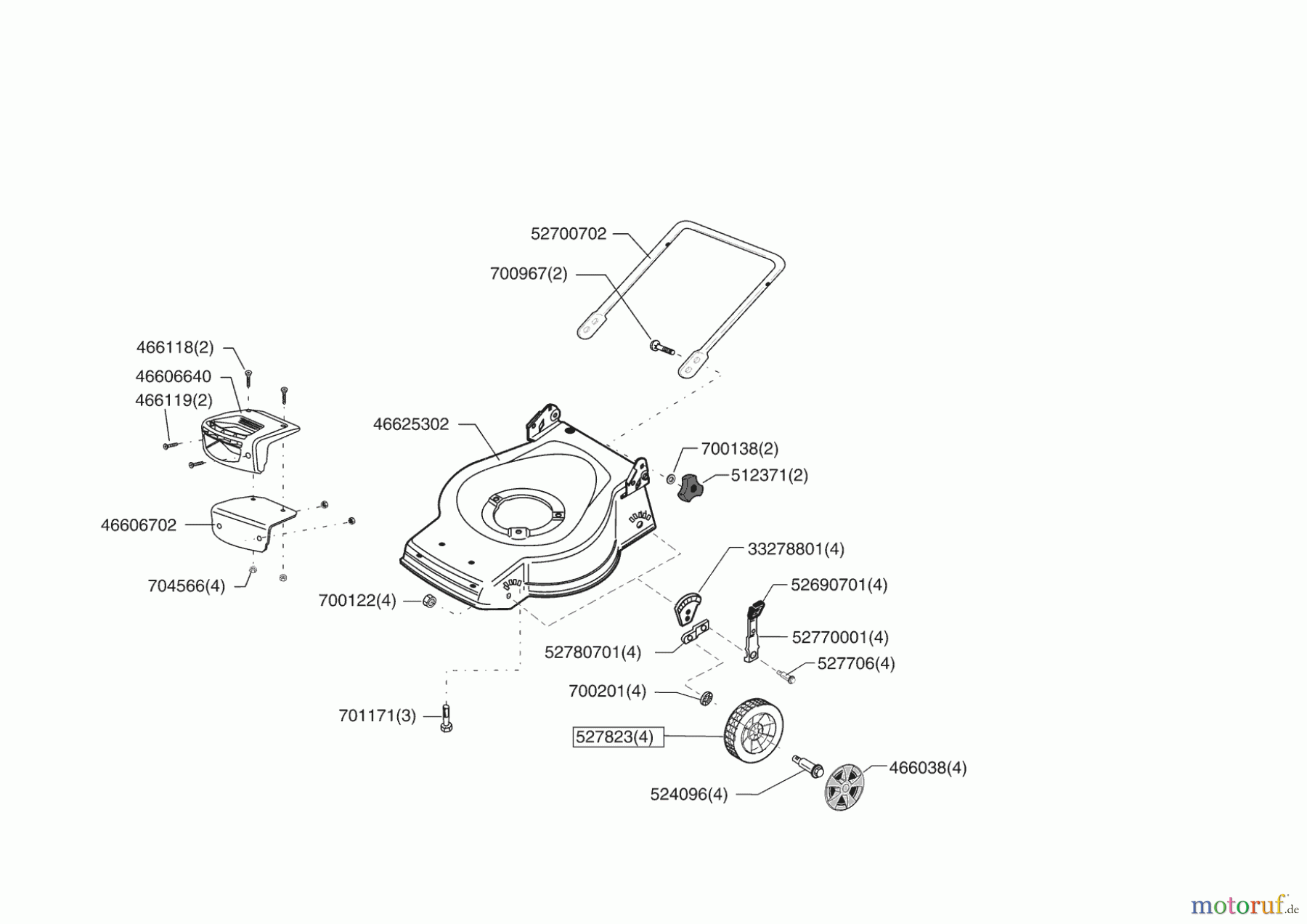  AL-KO Gartentechnik Benzinrasenmäher LTS 442 MOTOR JIKOV Seite 2