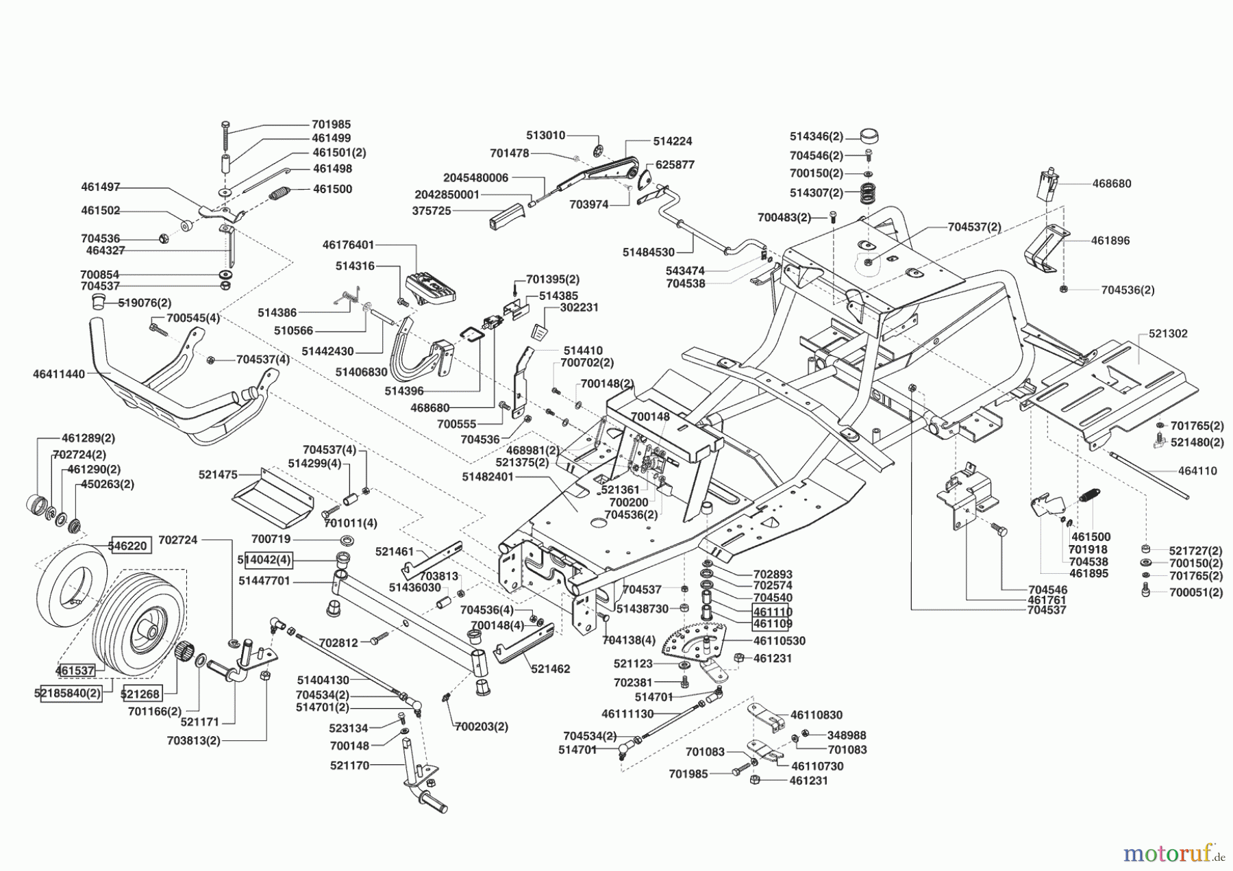  Powerline Gartentechnik Rasentraktor T 16-102 SP-H  12/2008 - 03/2009 Seite 2