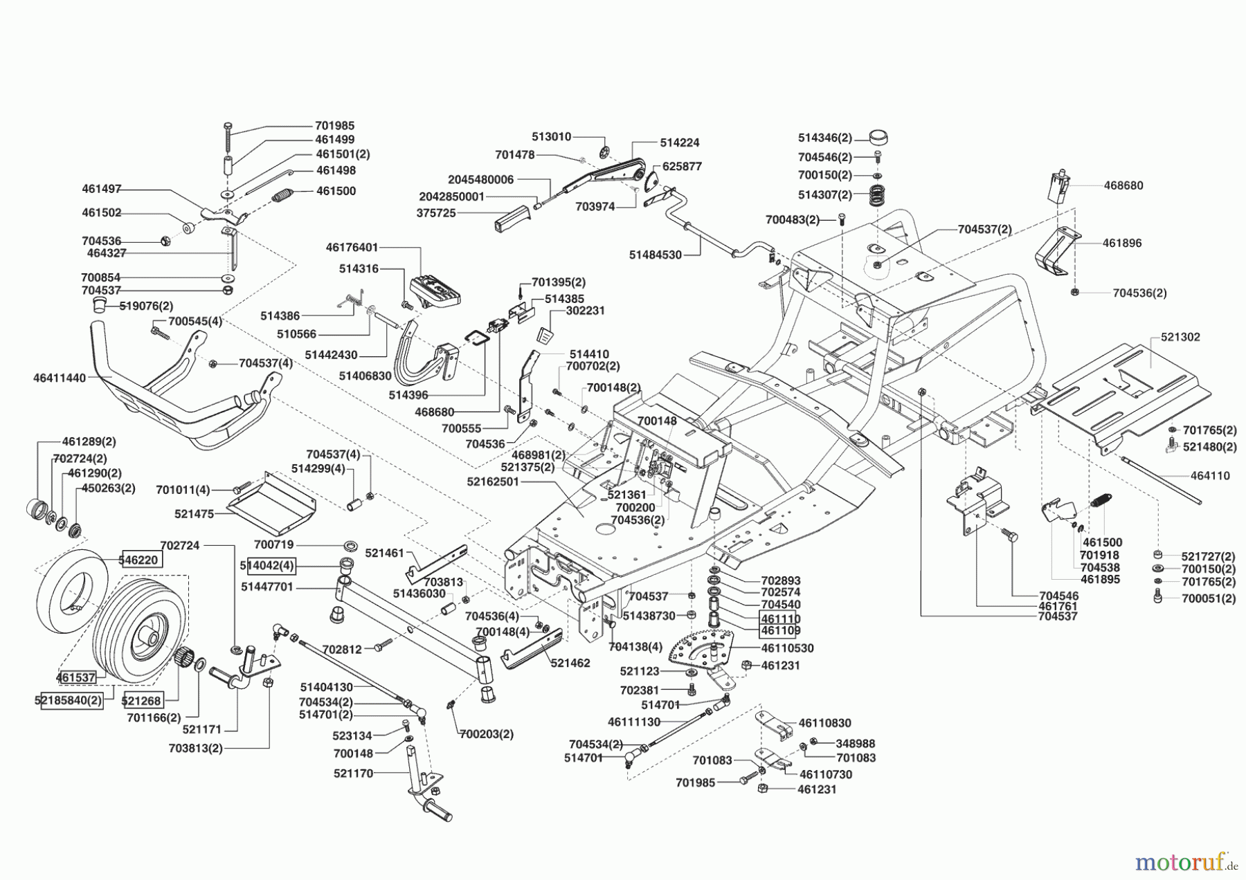 Powerline Gartentechnik Rasentraktor T 15-92 HDE 12/2008 - 03/2009 Seite 2