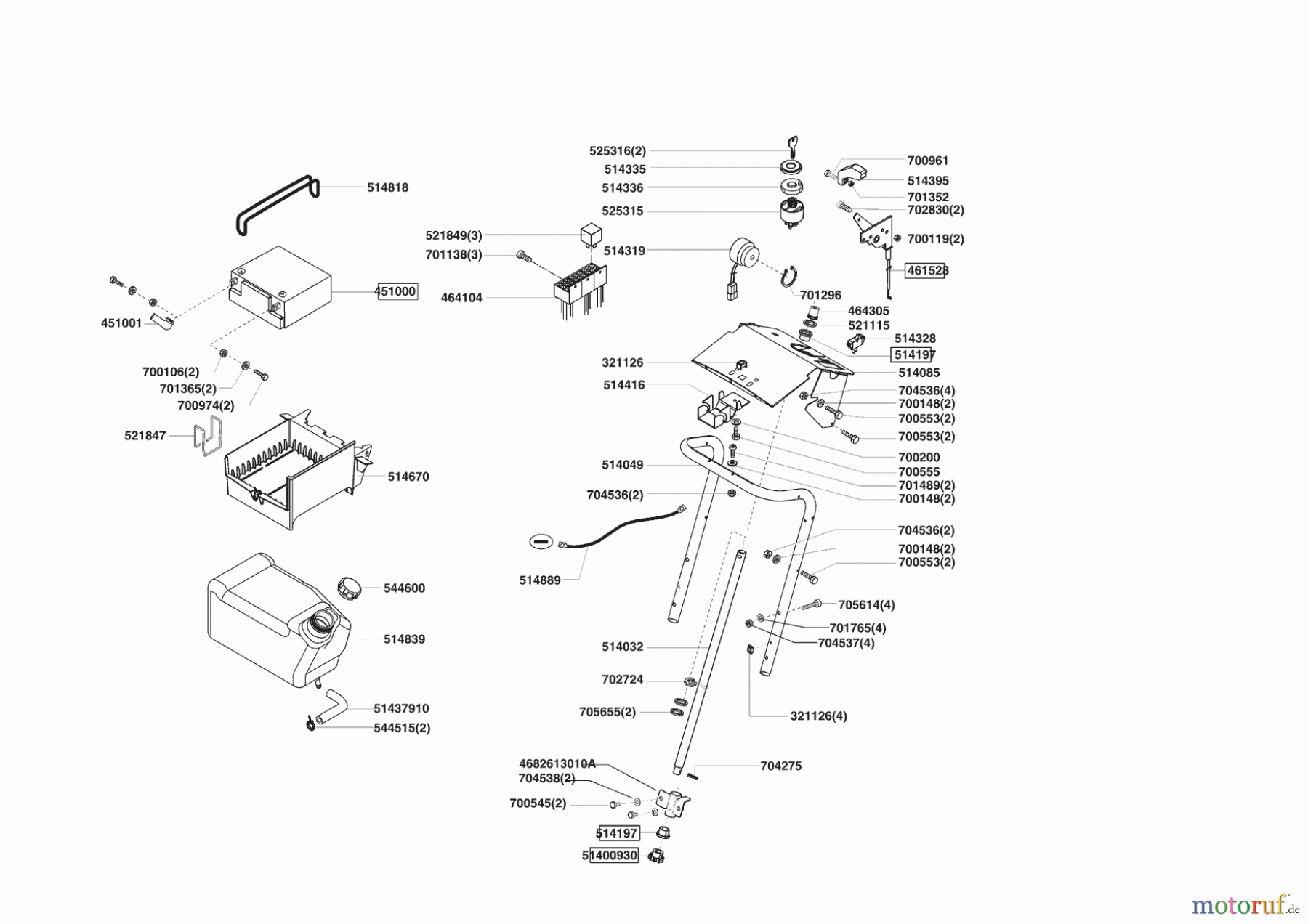  Powerline Gartentechnik Rasentraktor T 16-102 HDE-H (F) 12/2008 - 03/2009 Seite 8