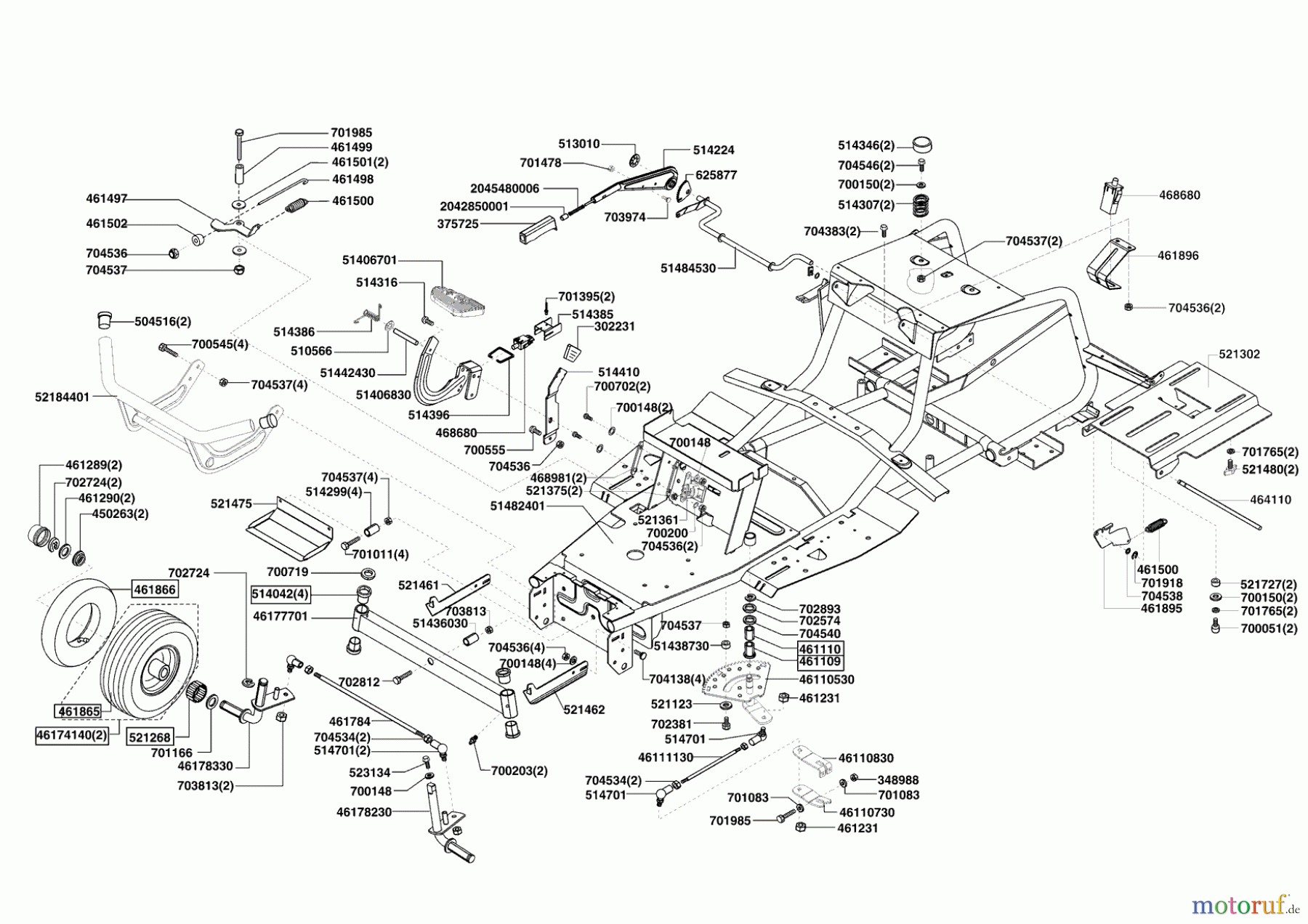  Sigma Gartentechnik Rasentraktor T14-102 SG ab 02/2009 Seite 2