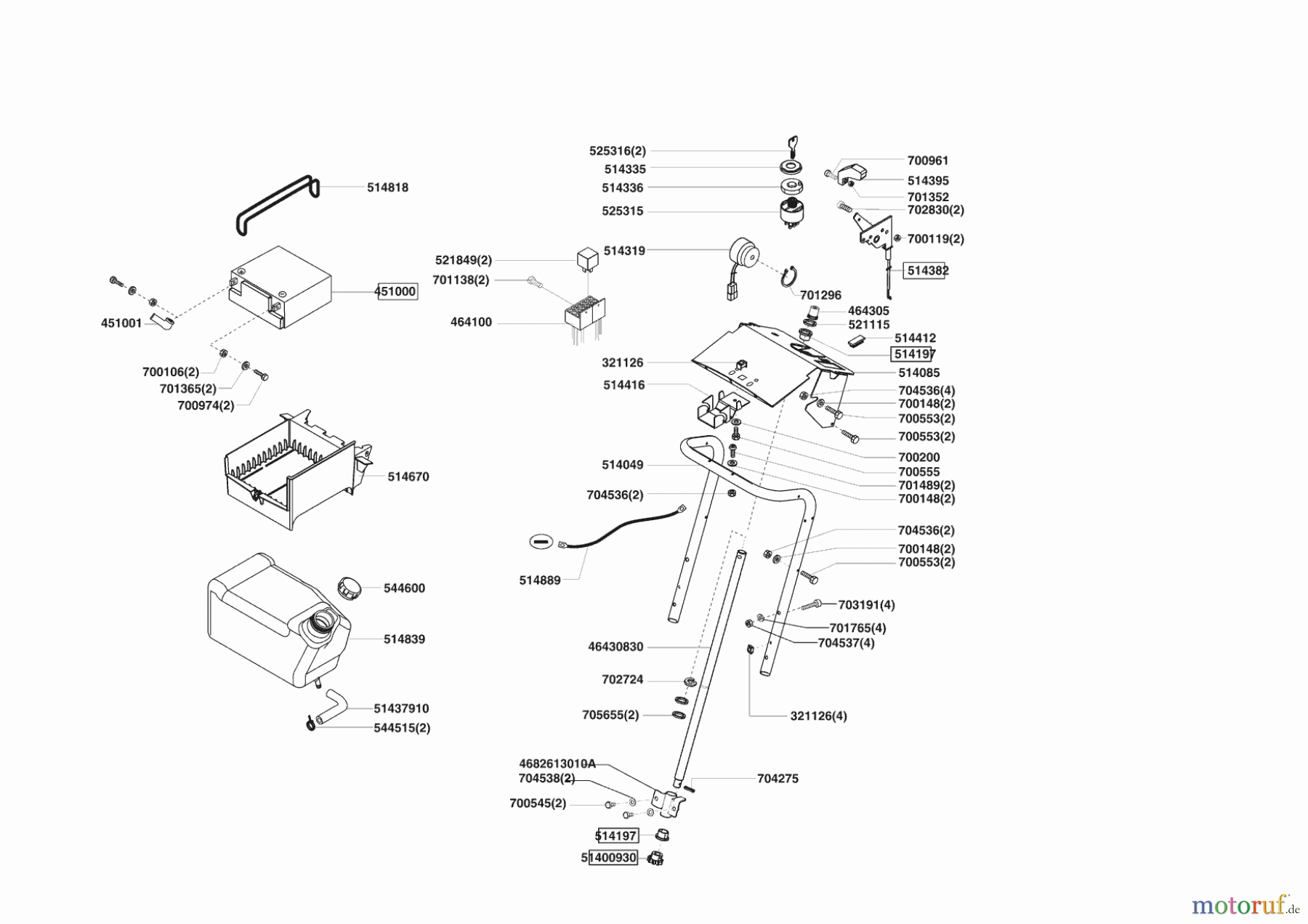  Powerline Gartentechnik Rasentraktor T 16-102 SP-H ab 02/2009 Seite 6