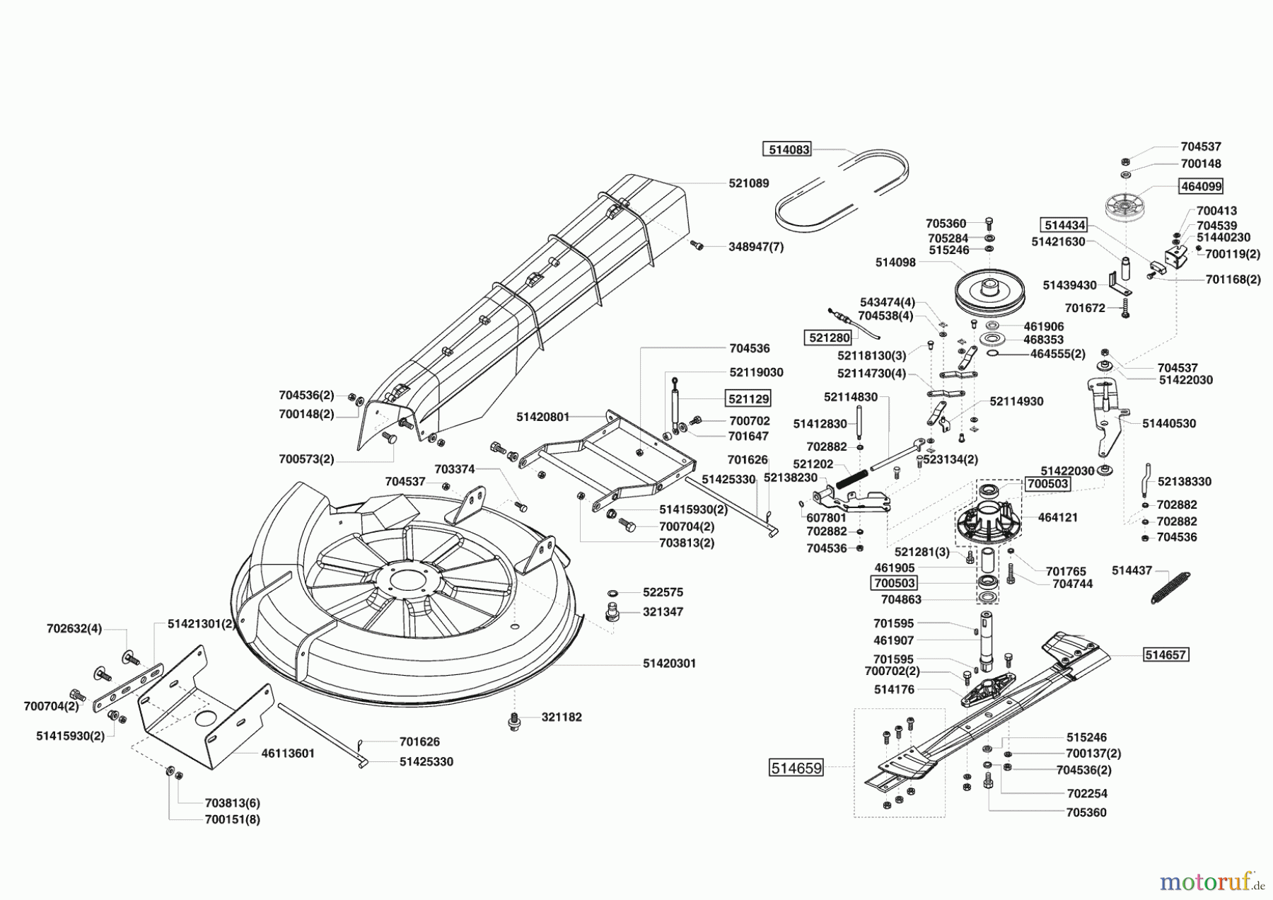  GardensBest Gartentechnik Rasentraktor T 12,5/74 ab 02/2009 Seite 5