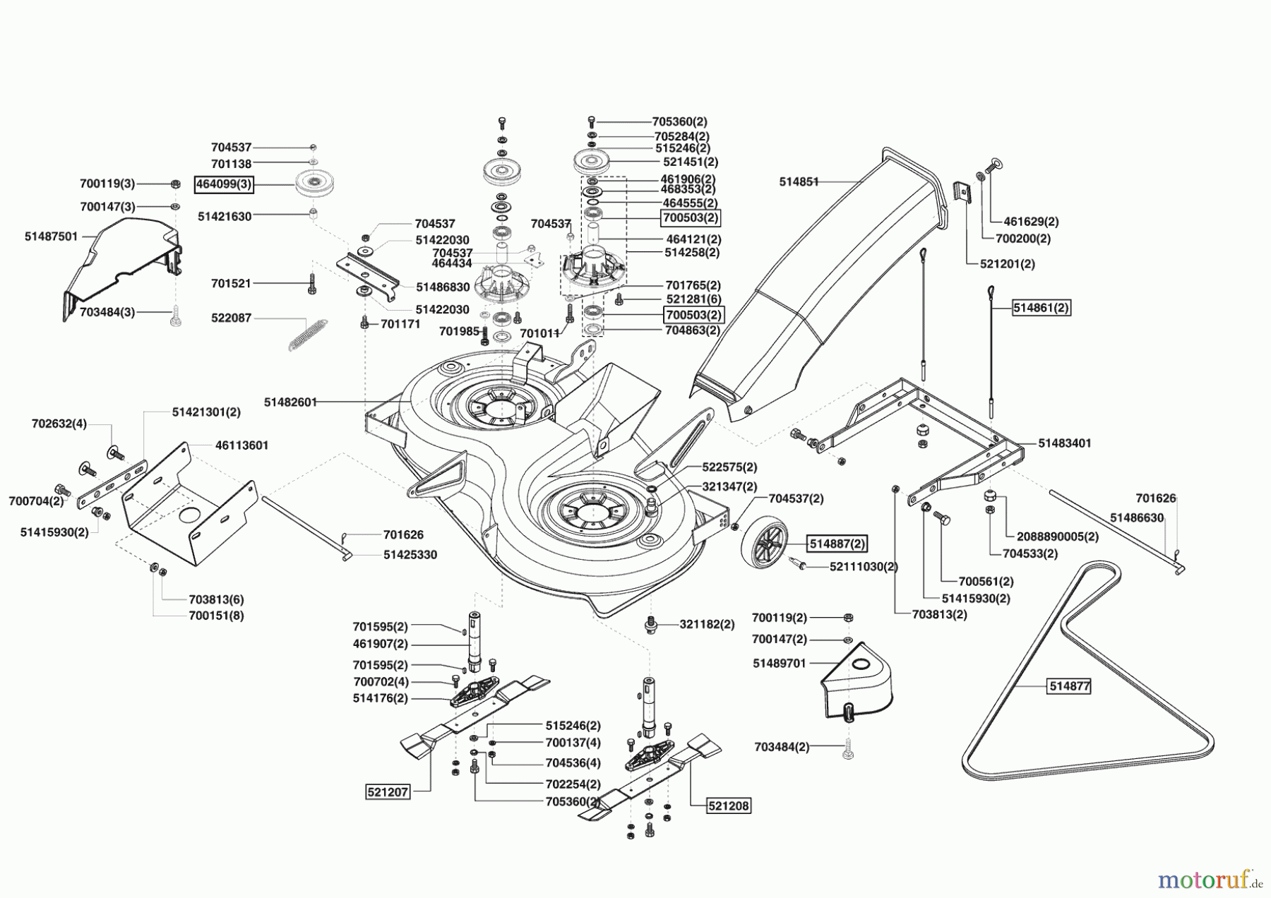 Powerline Gartentechnik Rasentraktor T 15-102 HDE-K 02/2009 - 01/2010 Seite 5