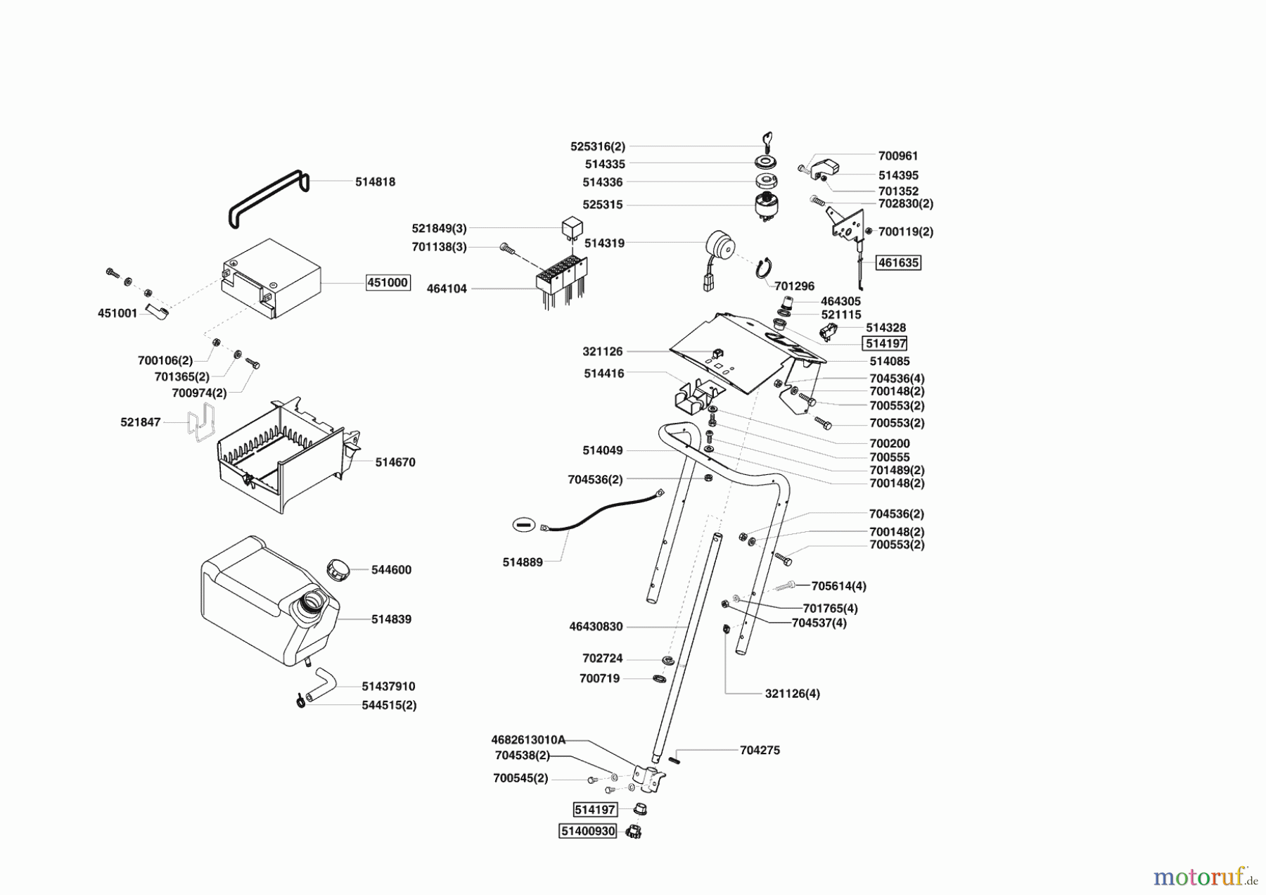 Powerline Gartentechnik Rasentraktor T 15-102 HDE-K 02/2009 - 01/2010 Seite 6