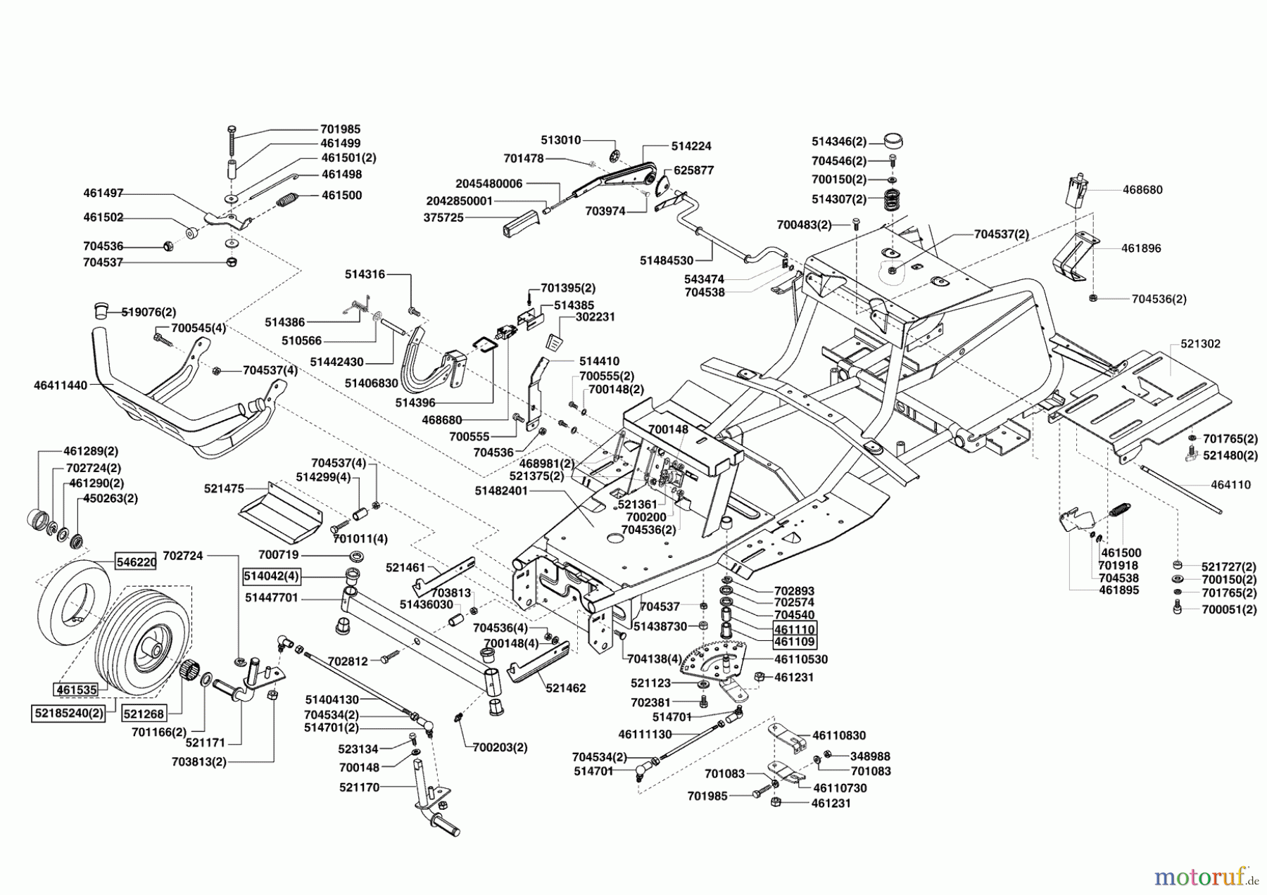 Powerline Gartentechnik Rasentraktor T 18-102 HD 02/2009 - 01/2010 Seite 2