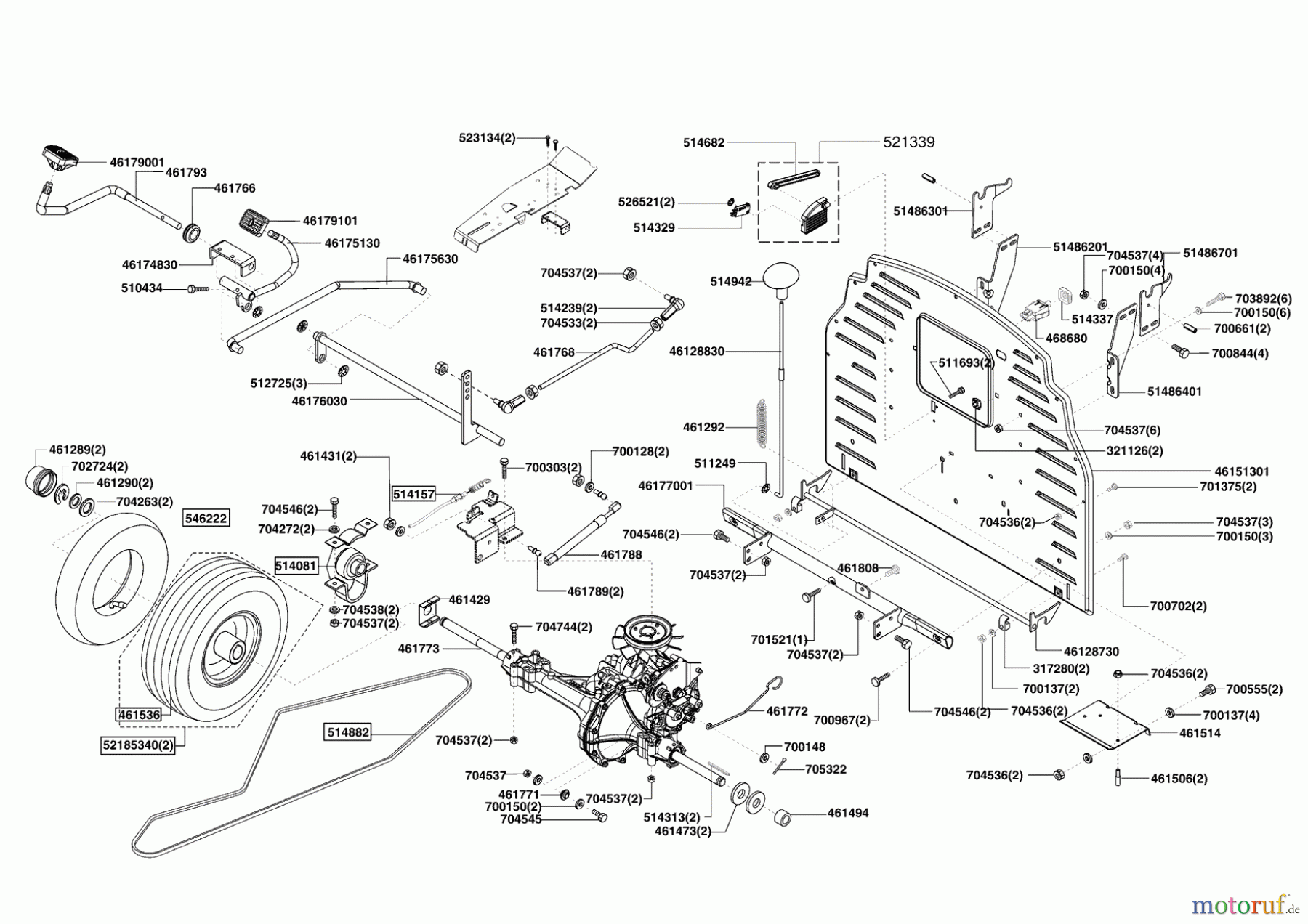 Powerline Gartentechnik Rasentraktor T 20-102 HD 02/2009 - 02/2010 Seite 3