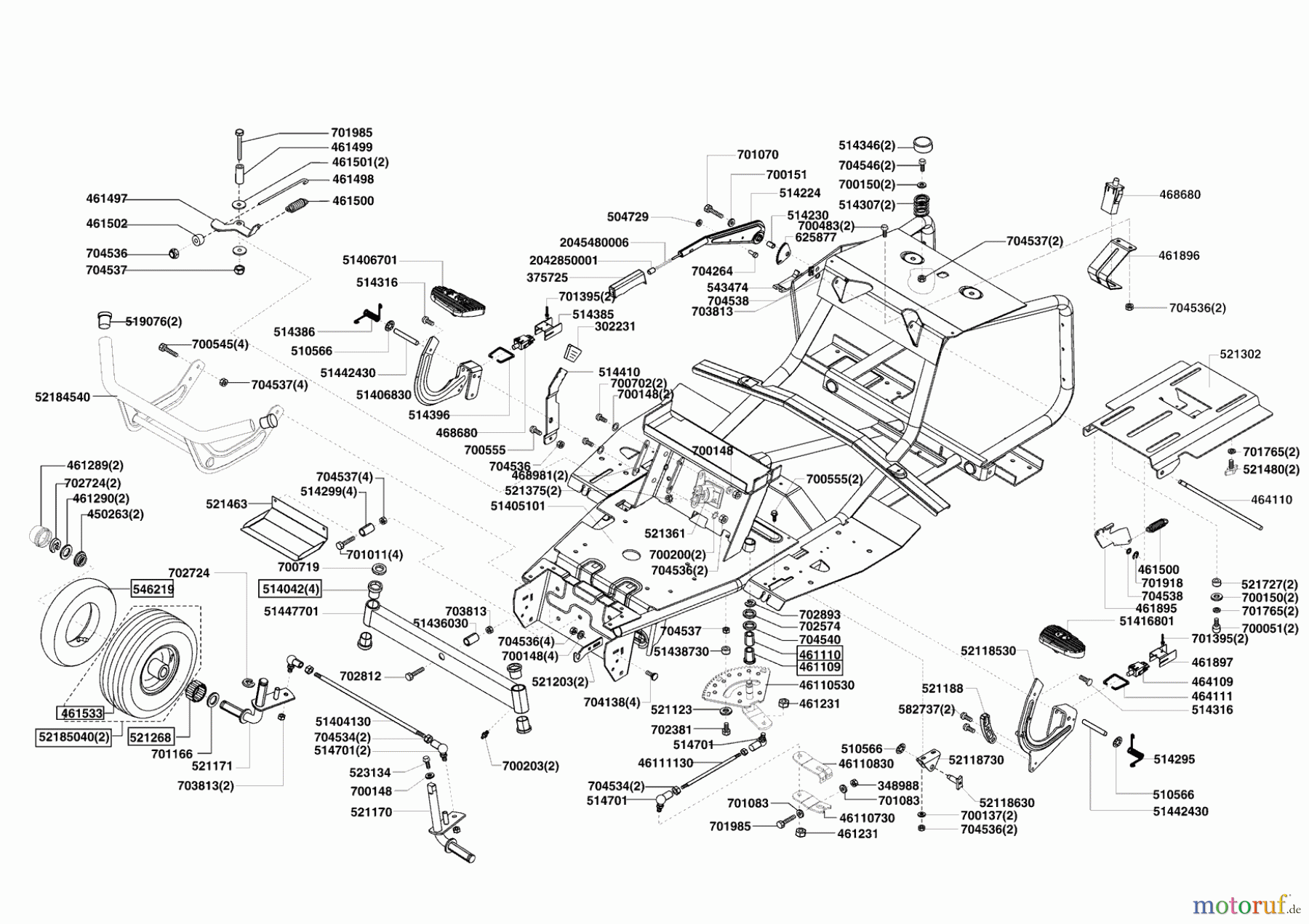  AL-KO Gartentechnik Rasentraktor Comfort T750 02/2009 - 11/2009 Seite 2