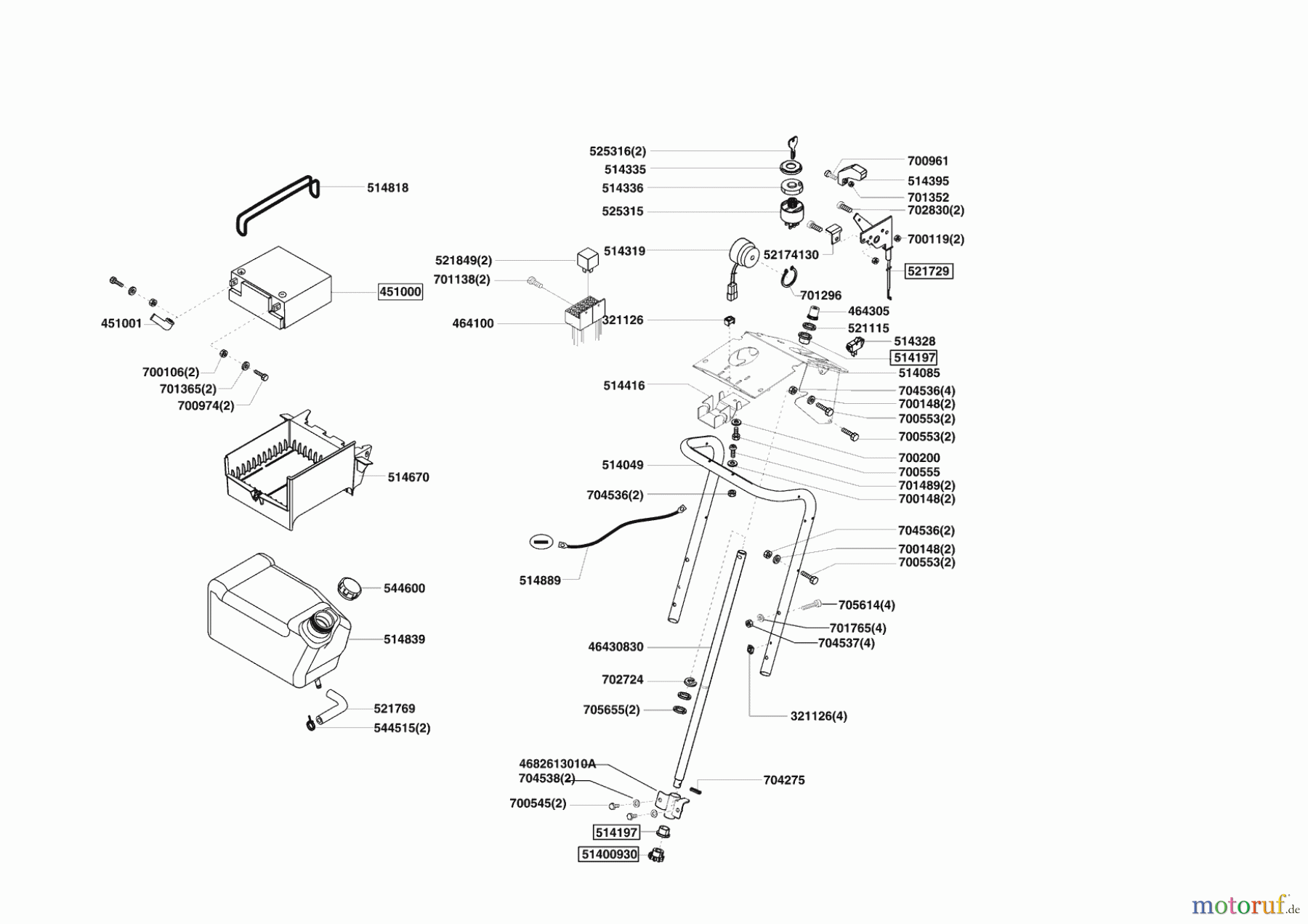 Powerline Gartentechnik Rasentraktor T20-102 HD II ab 02/2009 Seite 6