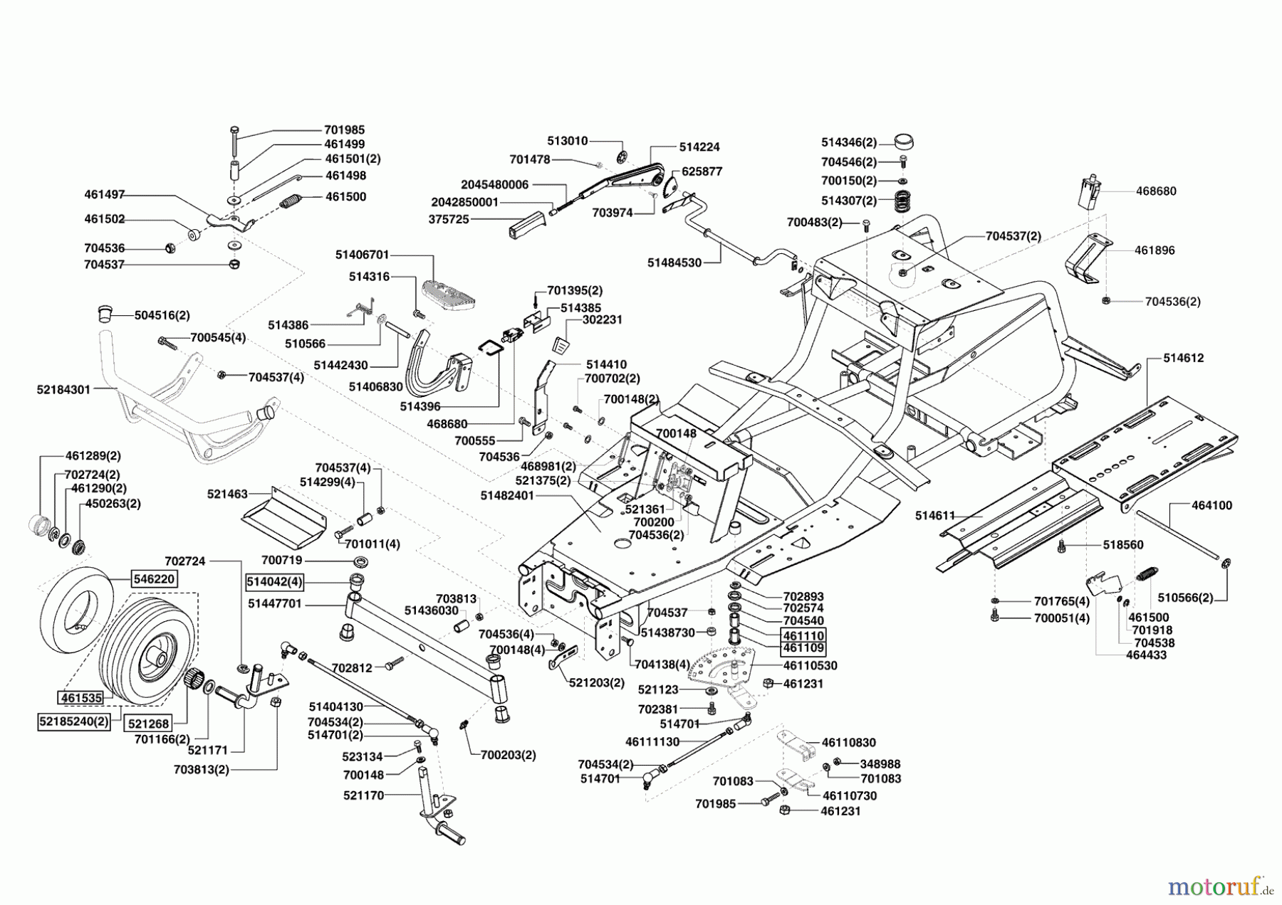 AL-KO Gartentechnik Rasentraktor T17-102 LUX HVC ab 02/2009 Seite 2