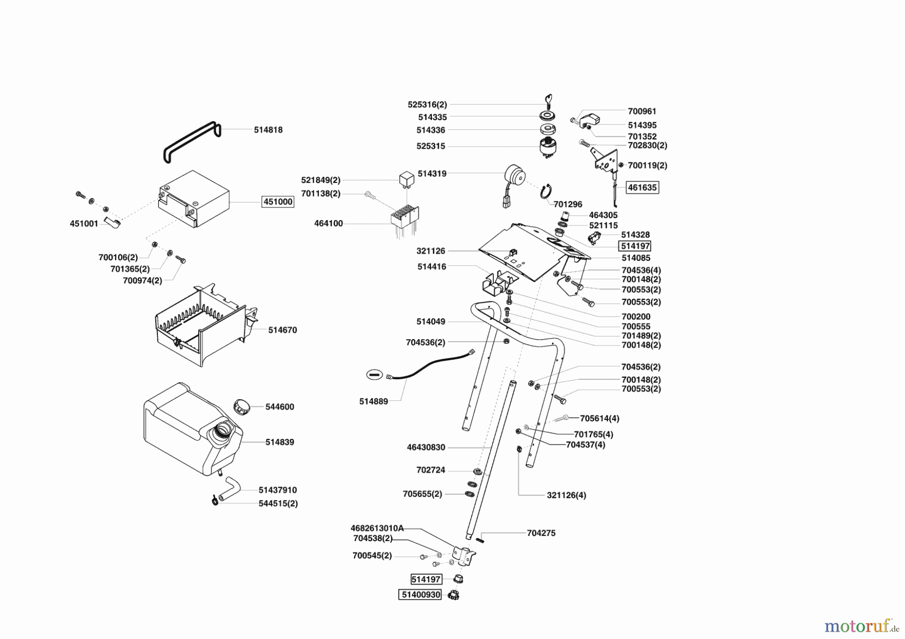  Powerline Gartentechnik Rasentraktor T 15-92 HD-K (F)  03/2009 - 01/2010 Seite 8