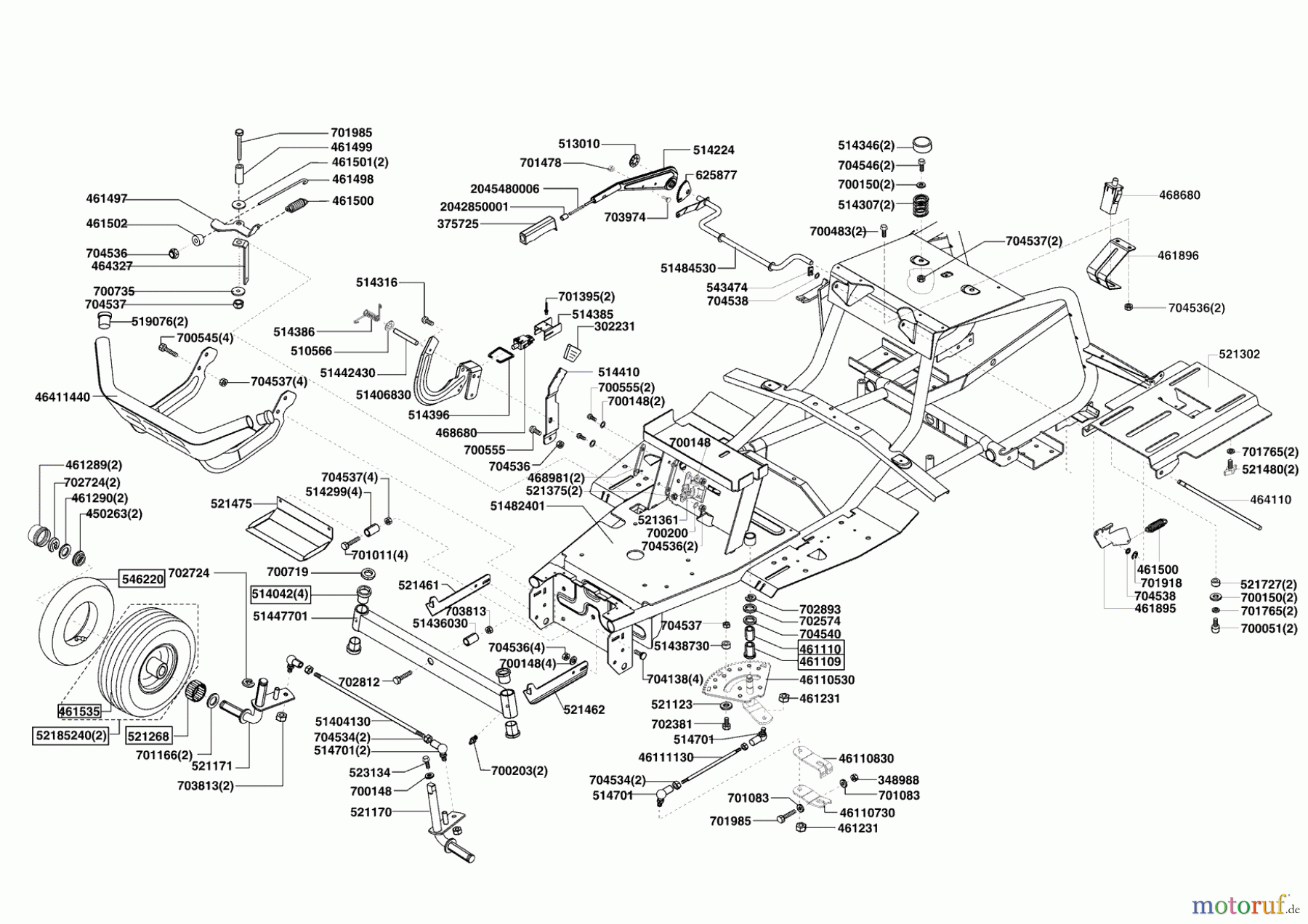 Powerline Gartentechnik Rasentraktor T 18-102 HD (F) 03/2009 - 01/2010 Seite 2