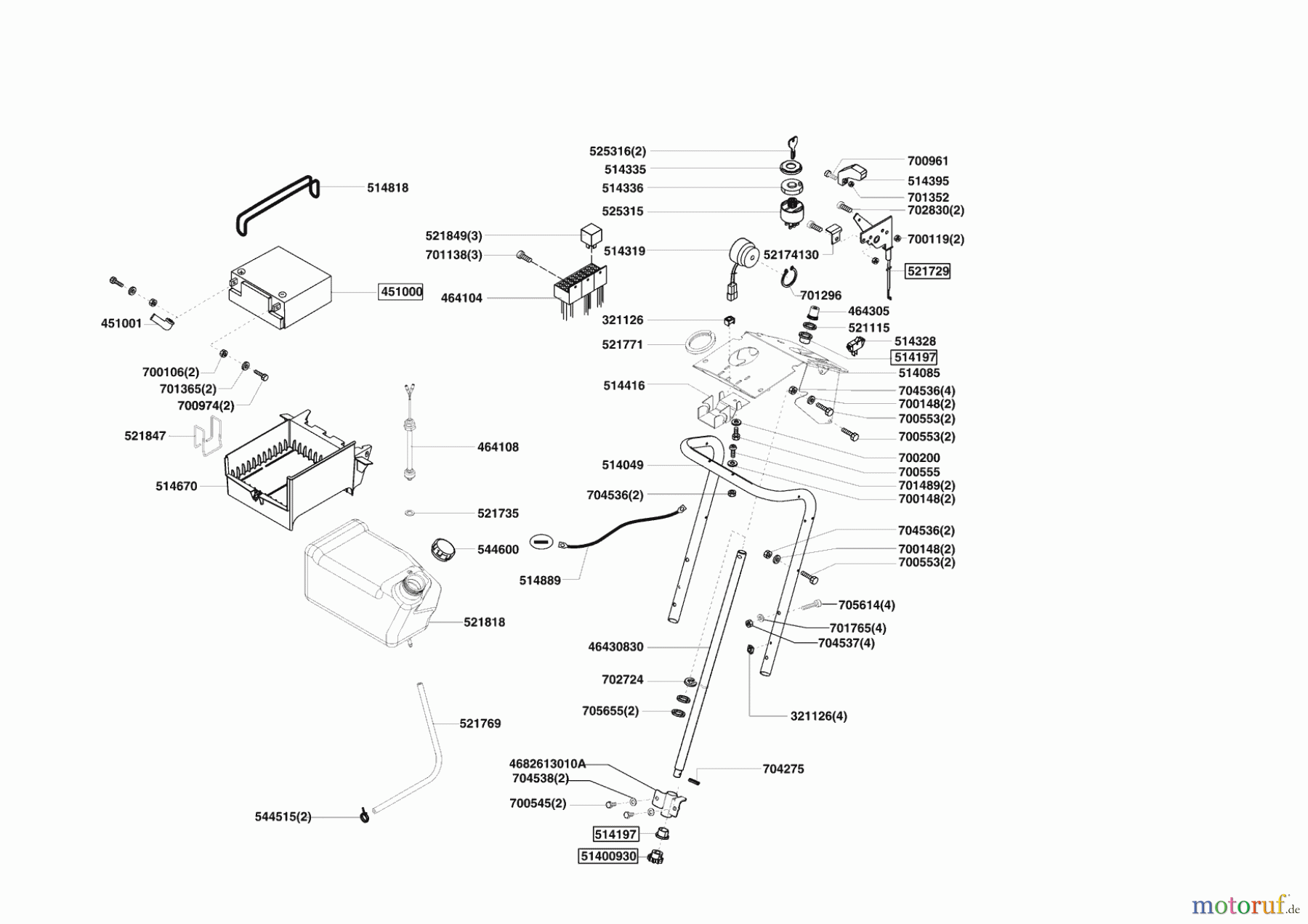 Powerline Gartentechnik Rasentraktor T 20-102 HDE (F) 03/2009 - 01/2010 Seite 8