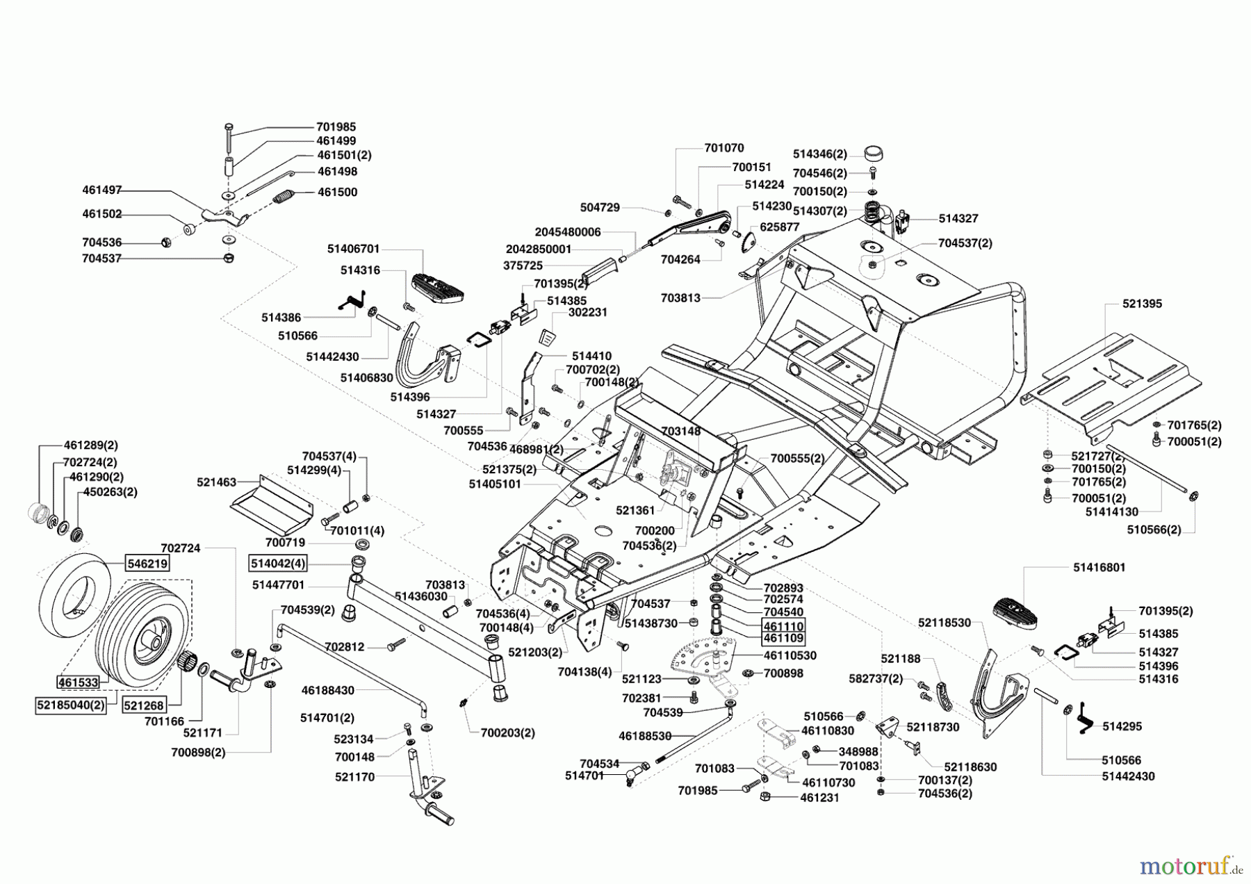 AL-KO Gartentechnik Rasentraktor COMFORT 850 S 03/2009 - 07/2012 Seite 2